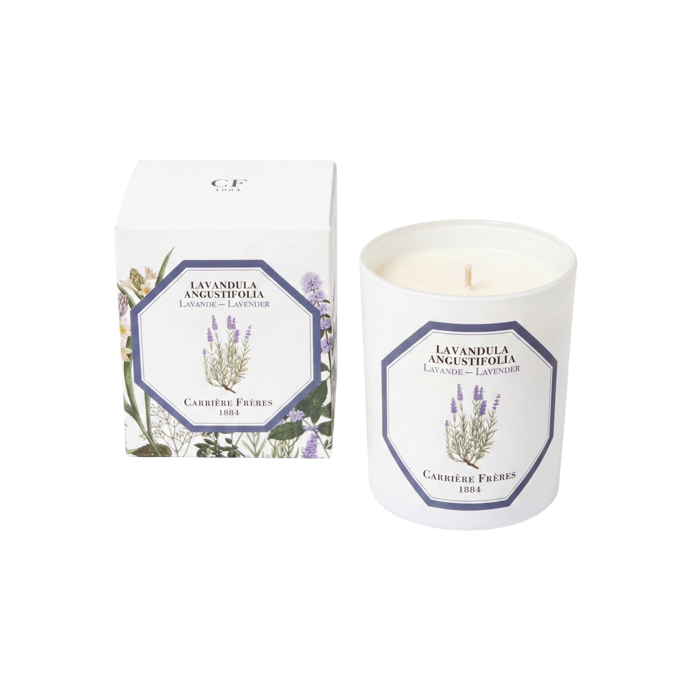 Carriere Freres Lavender Candle 185 g-Carriere Freres-Oak Manor Fragrances