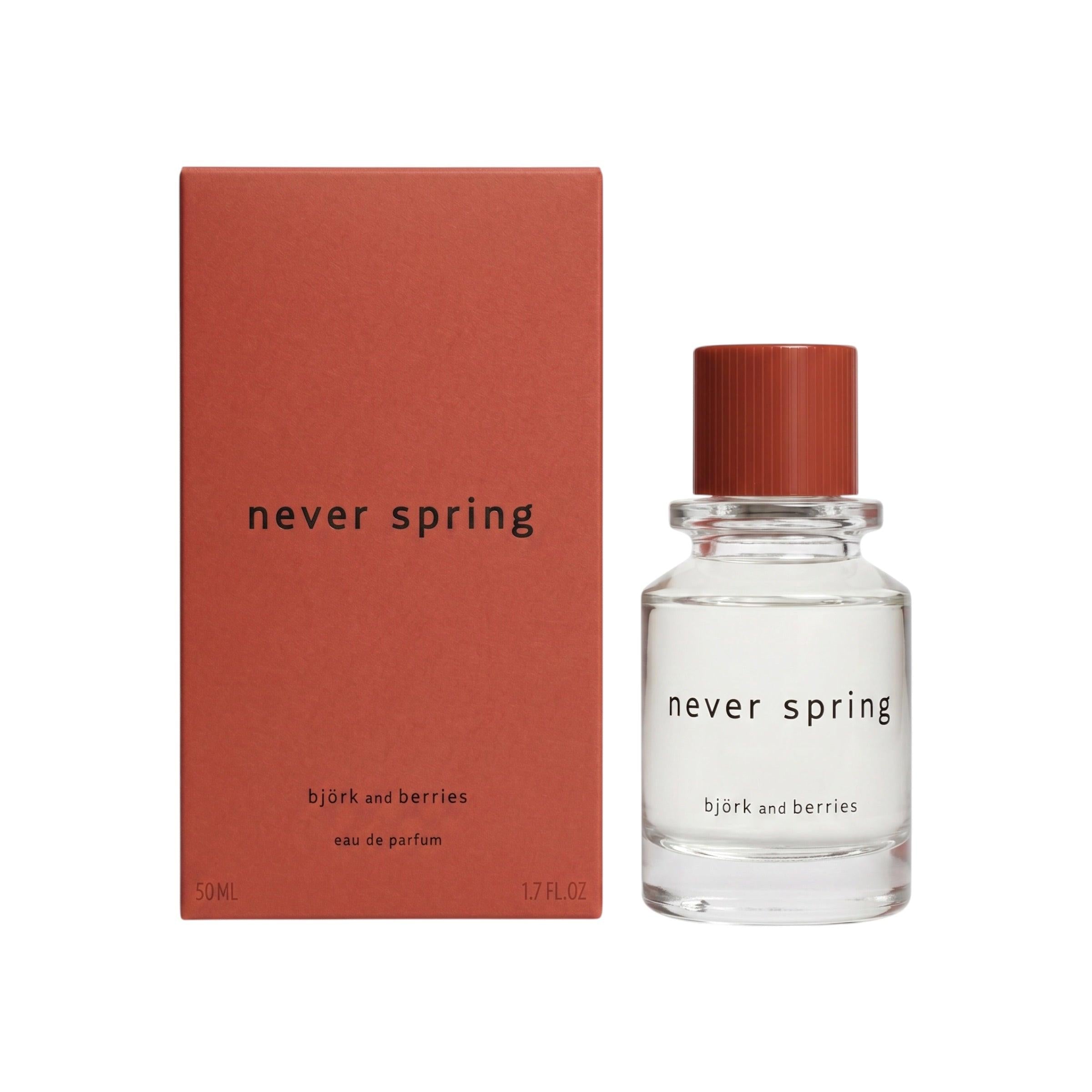 Bjork and Berries Never Spring Eau de Parfum 50 ml or 100 ml-Bjork and Berries-Oak Manor Fragrances