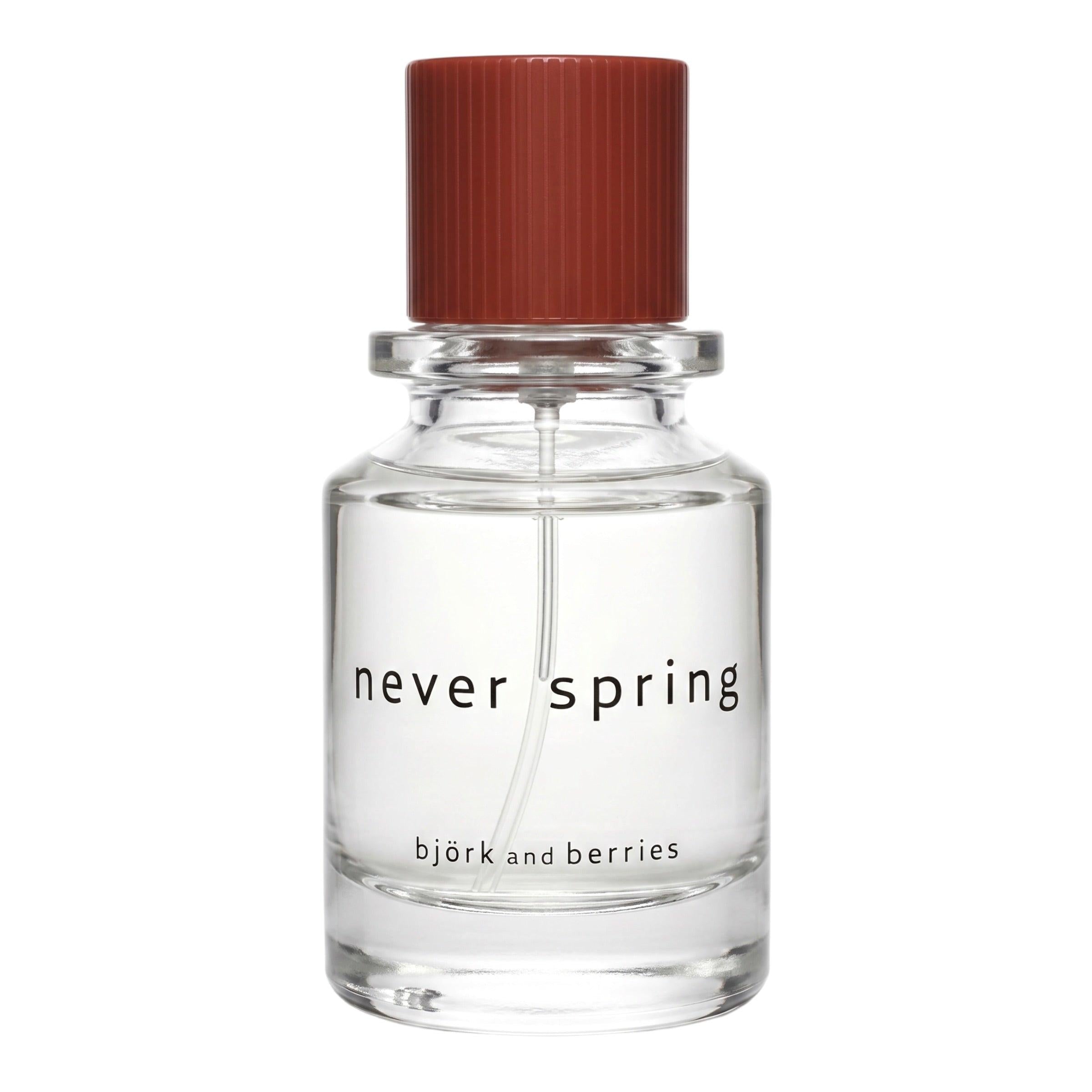 Bjork and Berries Never Spring Eau de Parfum 50 ml or 100 ml-Bjork and Berries-Oak Manor Fragrances