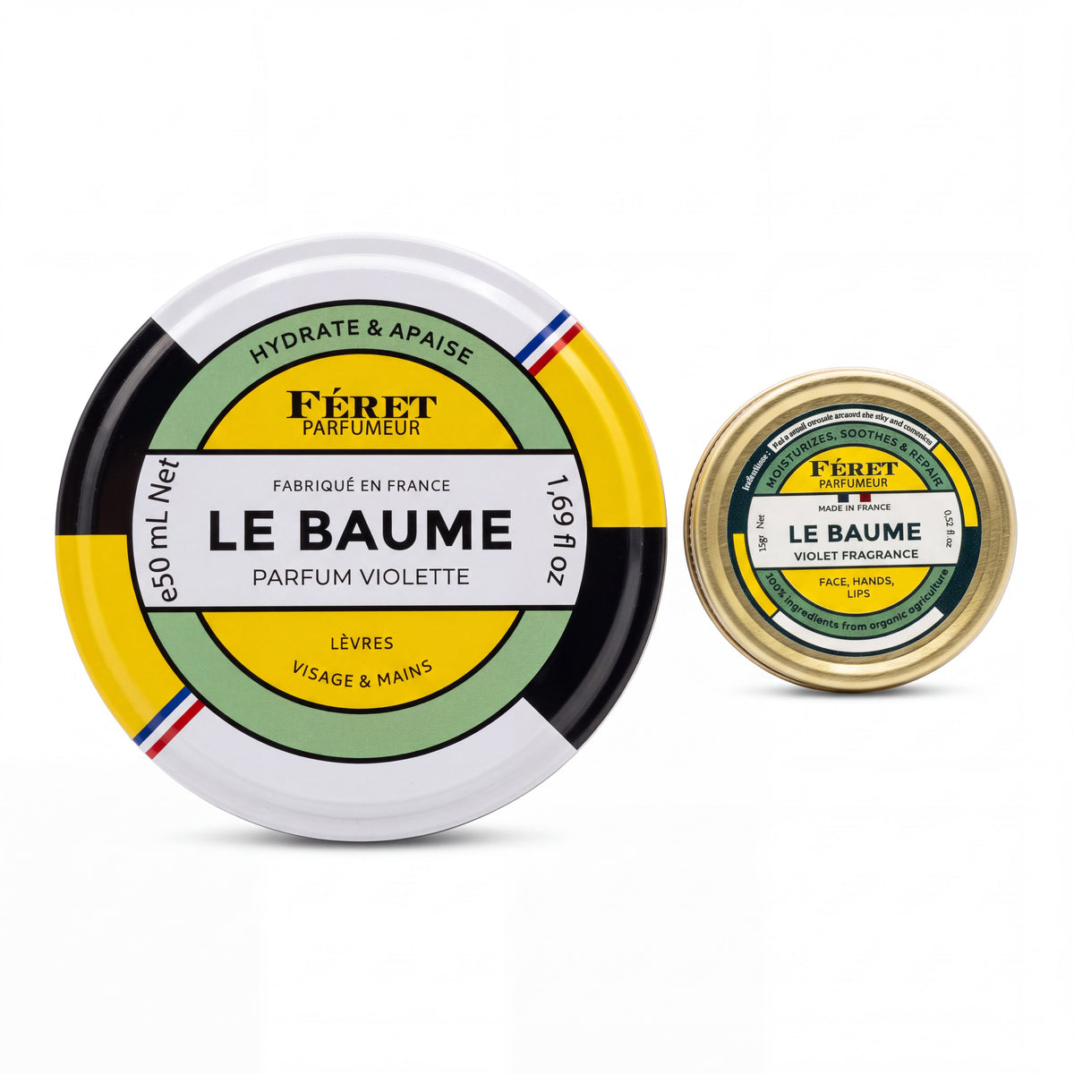 Feret Parfumeur Violet All-In-One Balm 15 ml or 50 ml Tin-Feret Parfumeur-Oak Manor Fragrances