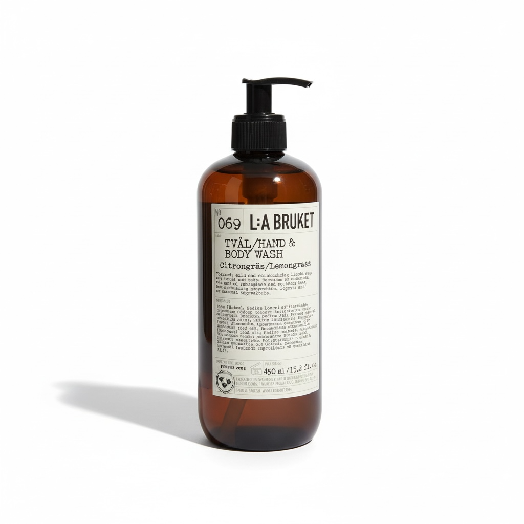 L:A Bruket No. 069 Lemongrass Hand and Body Wash 240 or 450 ml-L:A Bruket-Oak Manor Fragrances