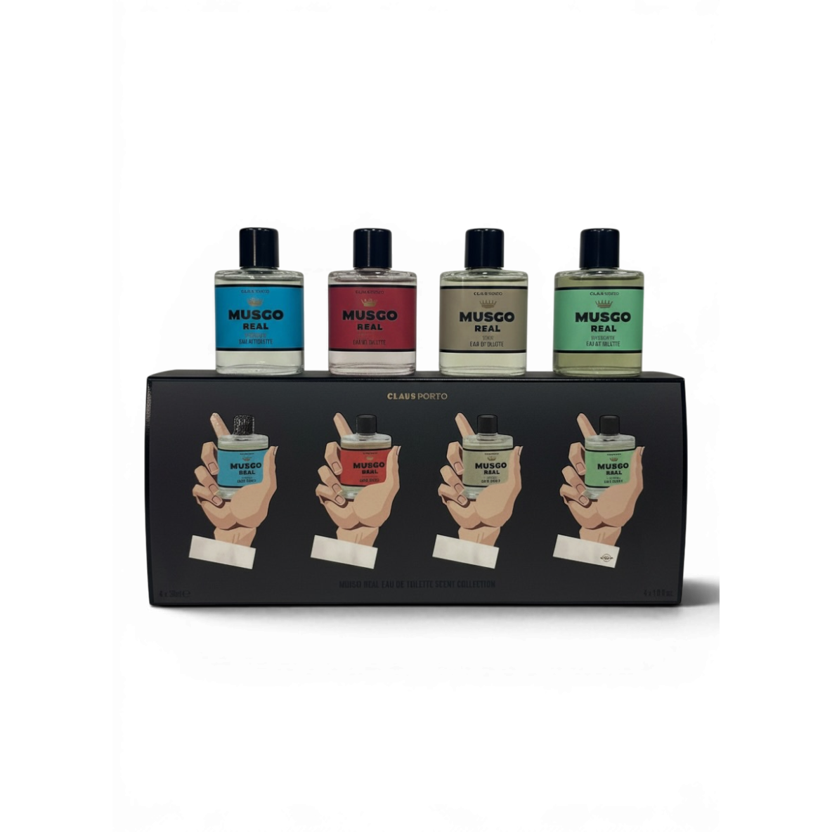 Claus Porto Musgo Real Hands Up Men's Eau De Toilette 4 x 1 oz Collection-Claus Porto-Oak Manor Fragrances