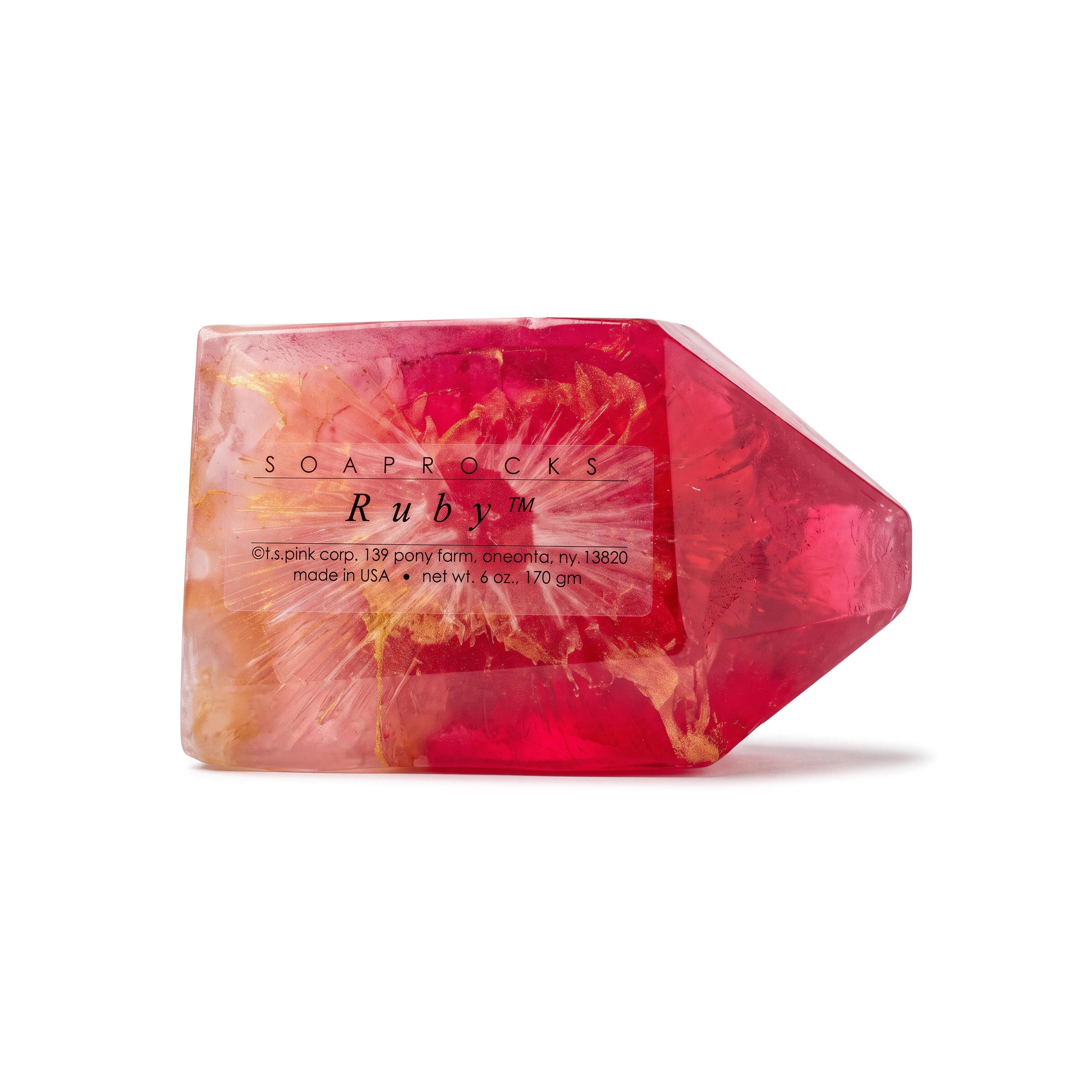 T.S. Pink SoapRocks 6 oz July Birthstone Ruby-T.S. Pink SoapRocks-Oak Manor Fragrances
