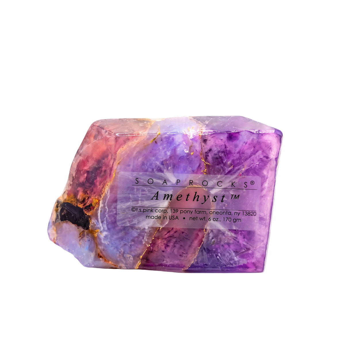 T.S. Pink SoapRocks 6 oz February Birthstone Amethyst-T.S. Pink SoapRocks-Oak Manor Fragrances