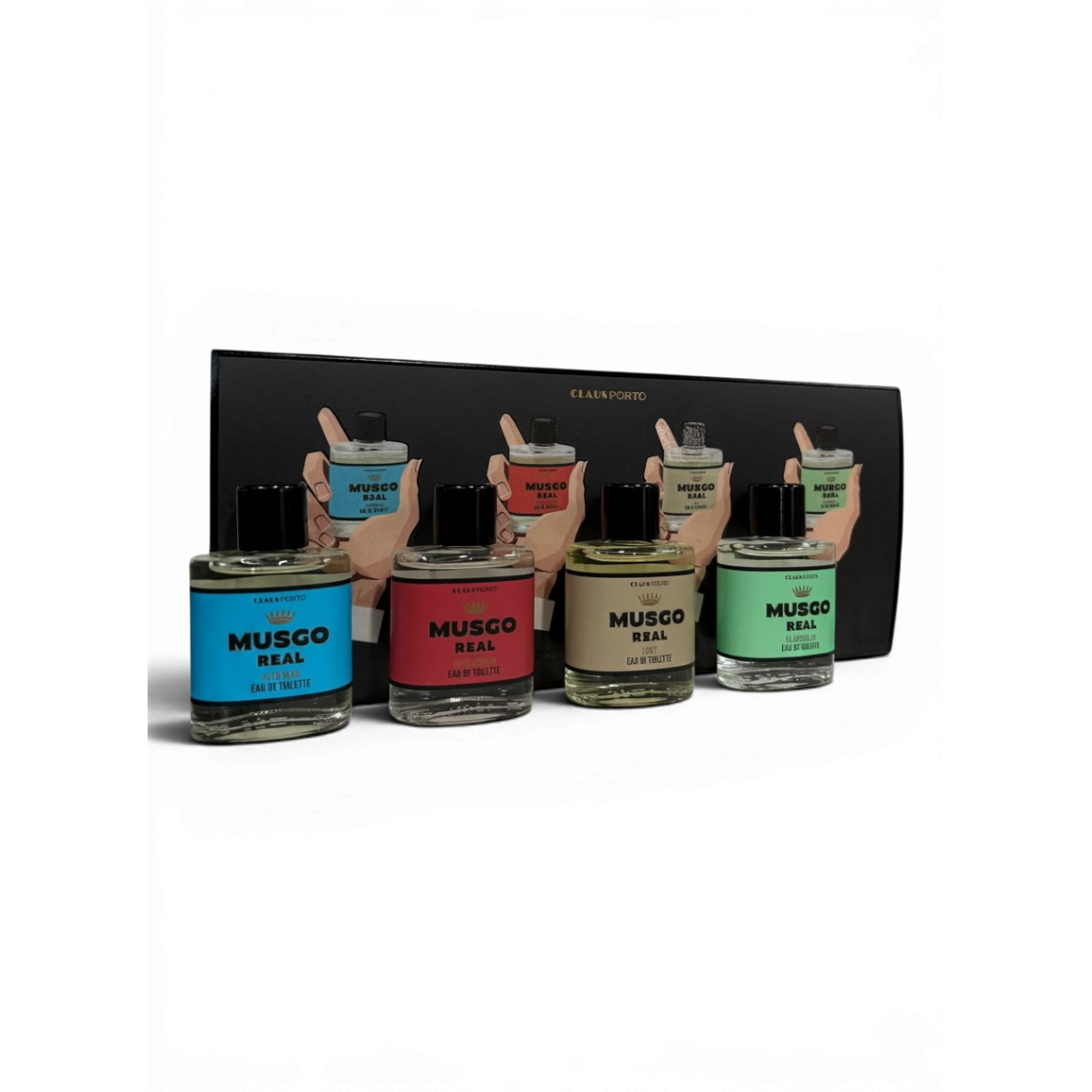 Claus Porto Musgo Real Hands Up Men's Eau De Toilette 4 x 1 oz Collection-Claus Porto-Oak Manor Fragrances