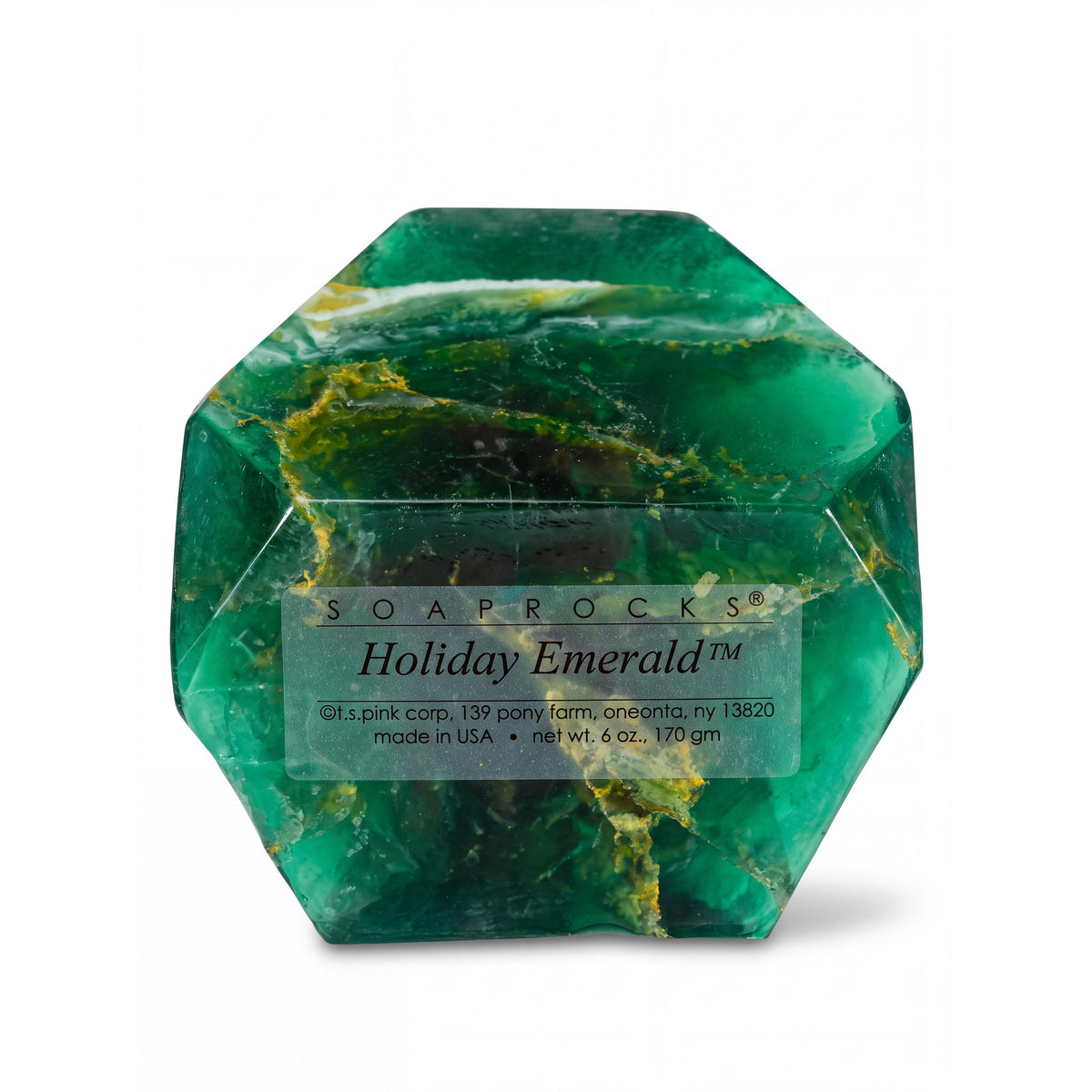 T.S. Pink SoapRocks 6 oz HOLIDAY EDITION Emerald Balsam Fir-T.S. Pink SoapRocks-Oak Manor Fragrances