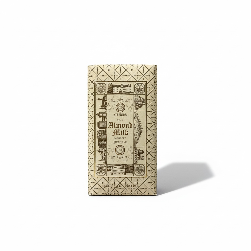 Claus Porto Double Almond Milk Wax Sealed Soap Bar 150 g (5.3 oz)-Claus Porto-Oak Manor Fragrances