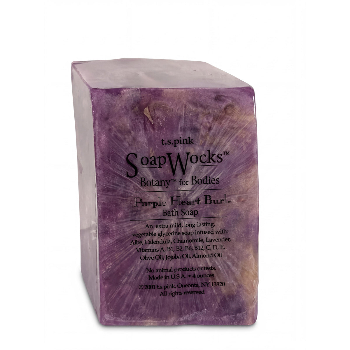 T.S. Pink SoapWoods Purple Heart Burl-T.S. Pink SoapRocks-Oak Manor Fragrances