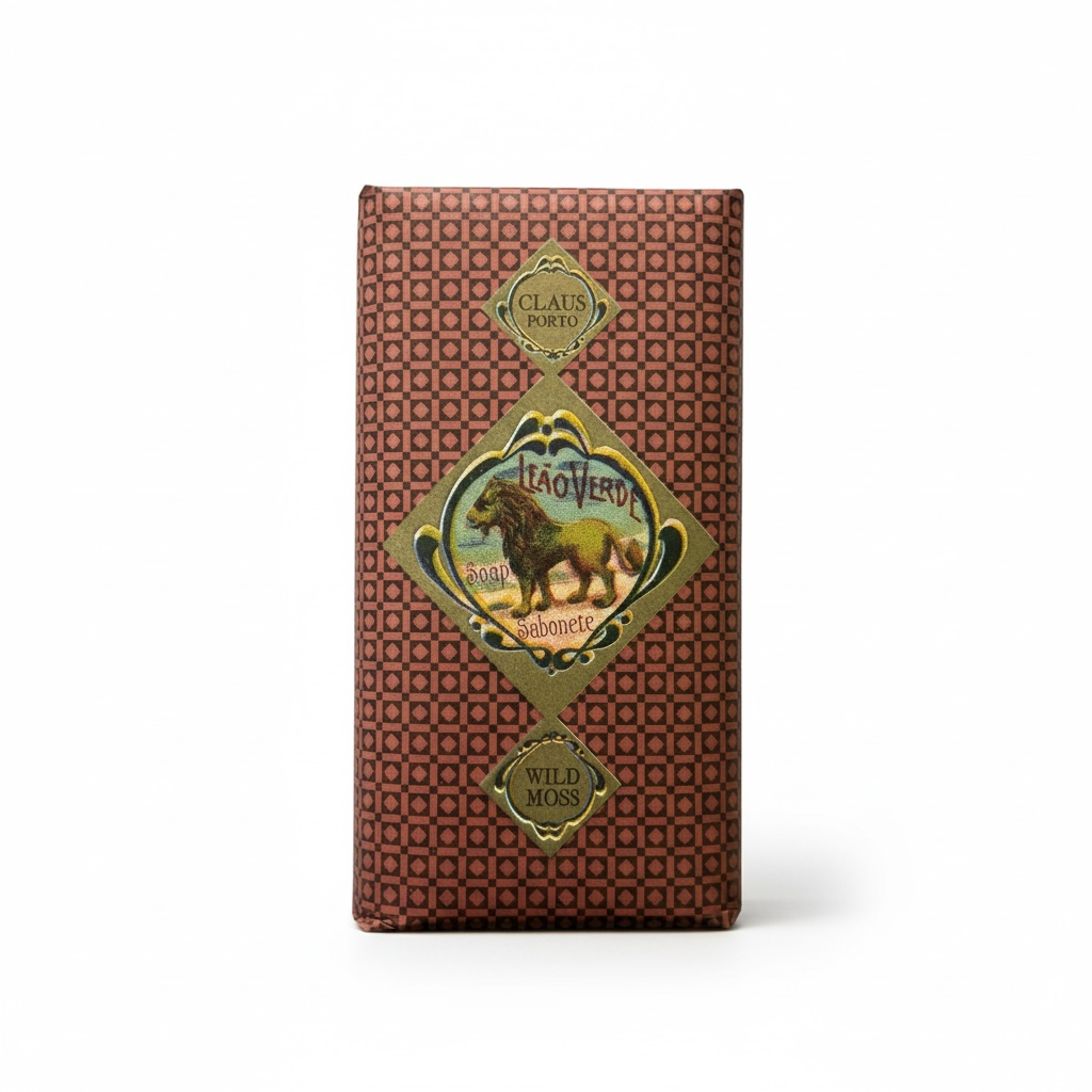 Claus Porto Leao Verde Wild Moss Wax Sealed Soap Bar 150 g (5.3 oz)-Claus Porto-Oak Manor Fragrances