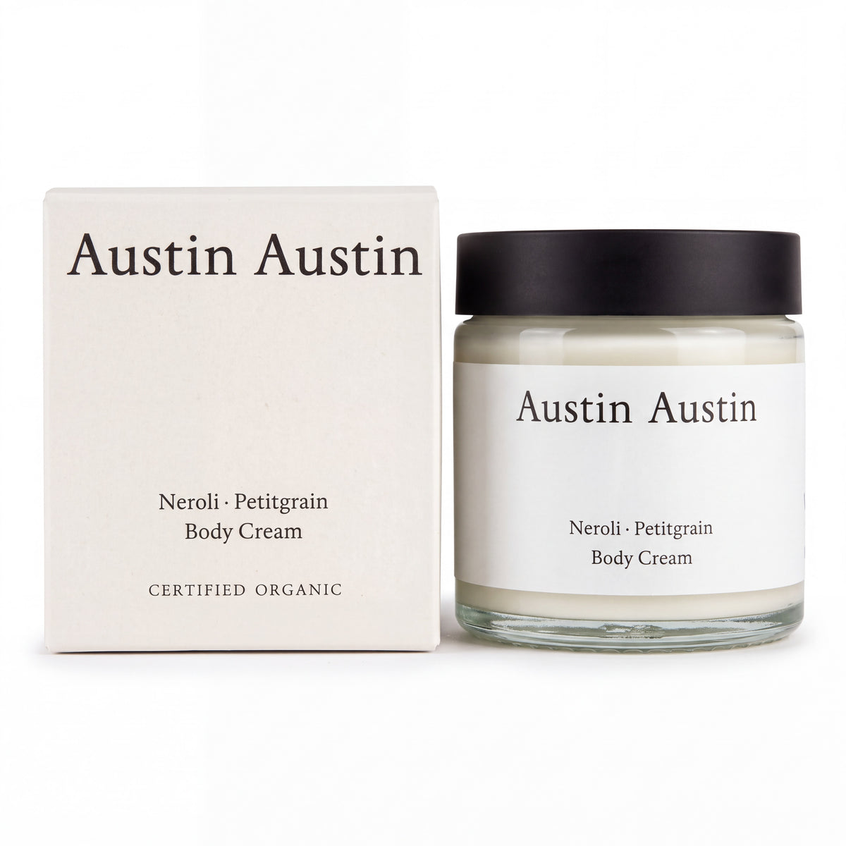 Austin Austin Organic Neroli and Petitgrain Body Cream-Austin Austin-Oak Manor Fragrances