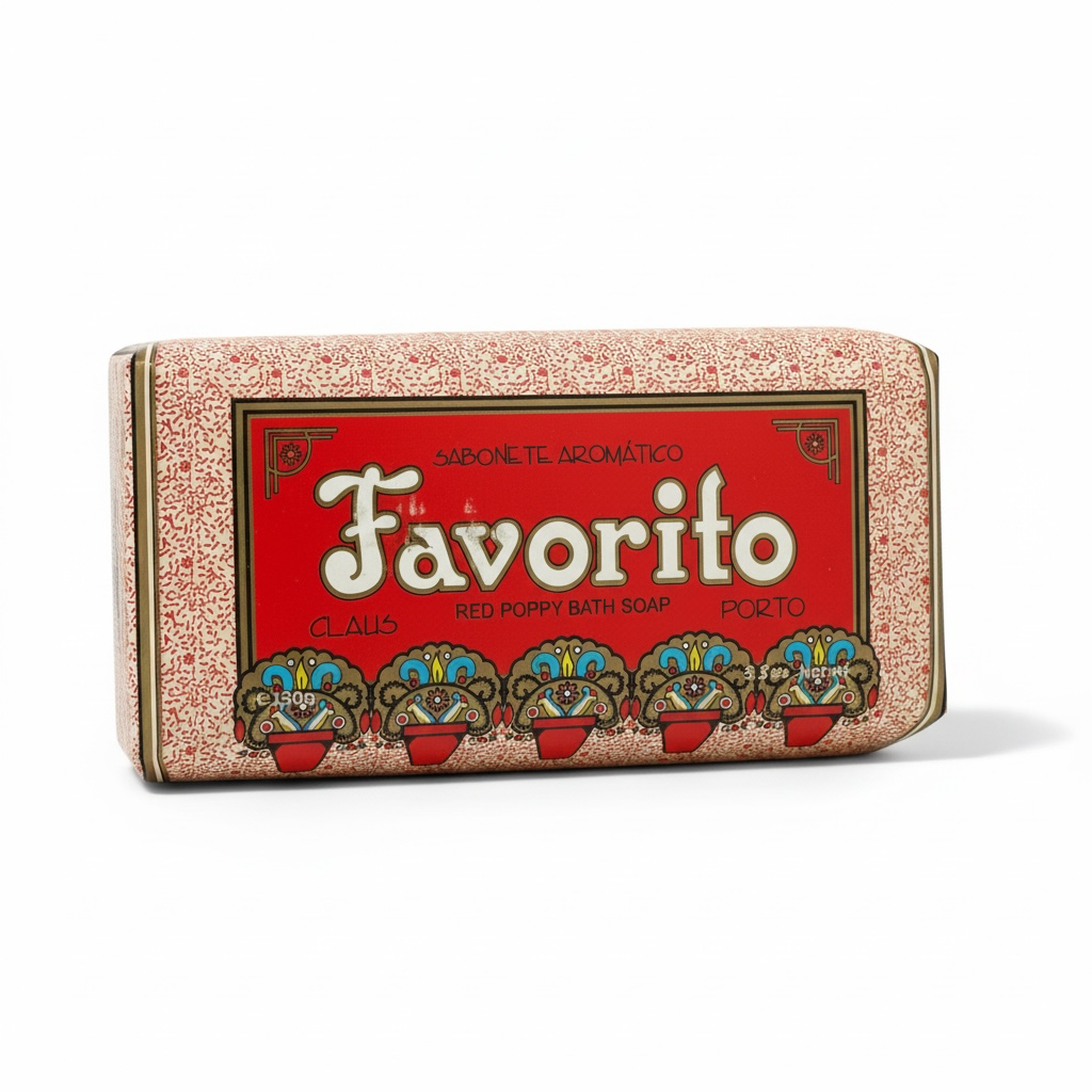 Claus Porto Favorito Red Poppy Soap Bar 150 g (5.3 oz)-Claus Porto-Oak Manor Fragrances