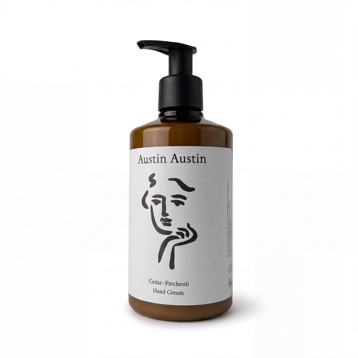 Austin Austin Organic Cedar and Patchouli Hand Cream 300 ml-Austin Austin-Oak Manor Fragrances