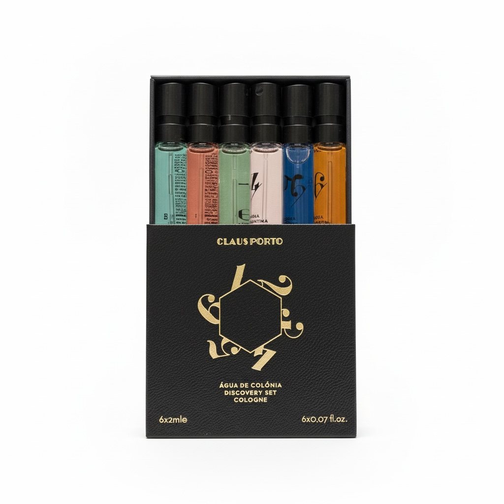 Claus Porto Agua de Colonia Discovery Set 6 x 2ml Colognes Gift Set-Claus Porto-Oak Manor Fragrances