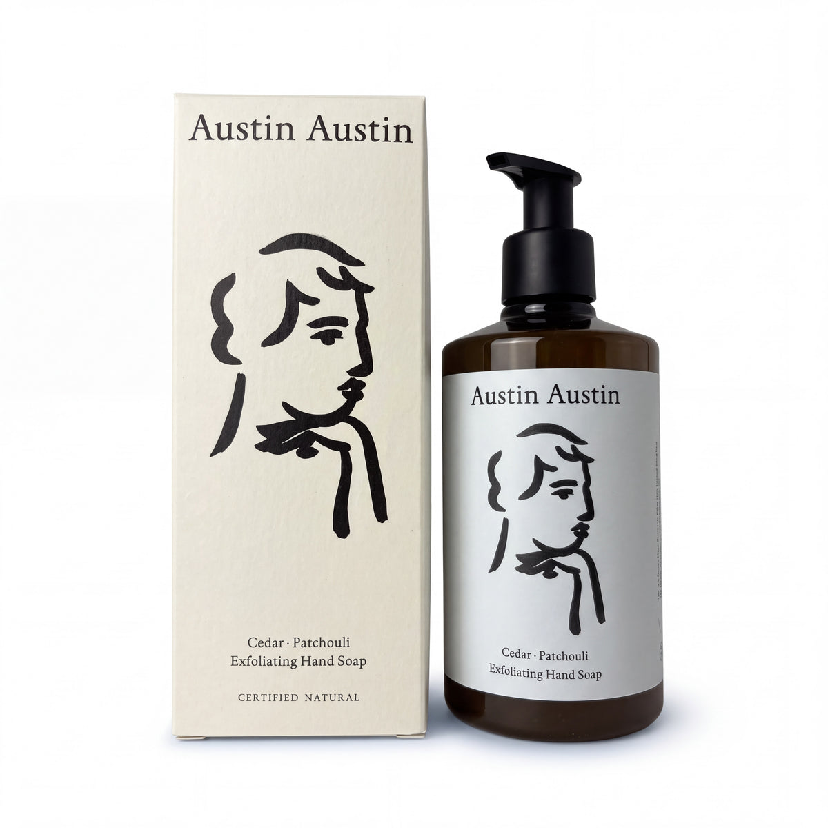 Austin Austin Organic Cedar and Patchouli Exfoliating Hand Soap 300 ml-Austin Austin-Oak Manor Fragrances