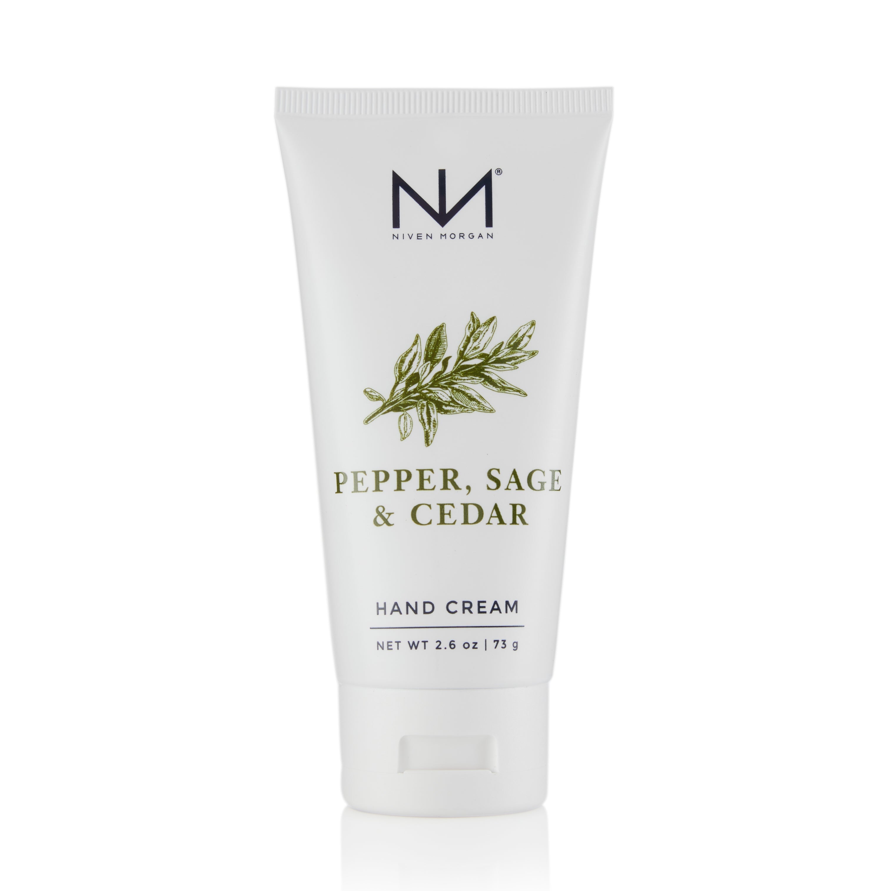 Niven Morgan Pepper Sage and Cedar Travel Hand Cream 2.6 oz-Niven Morgan-Oak Manor Fragrances