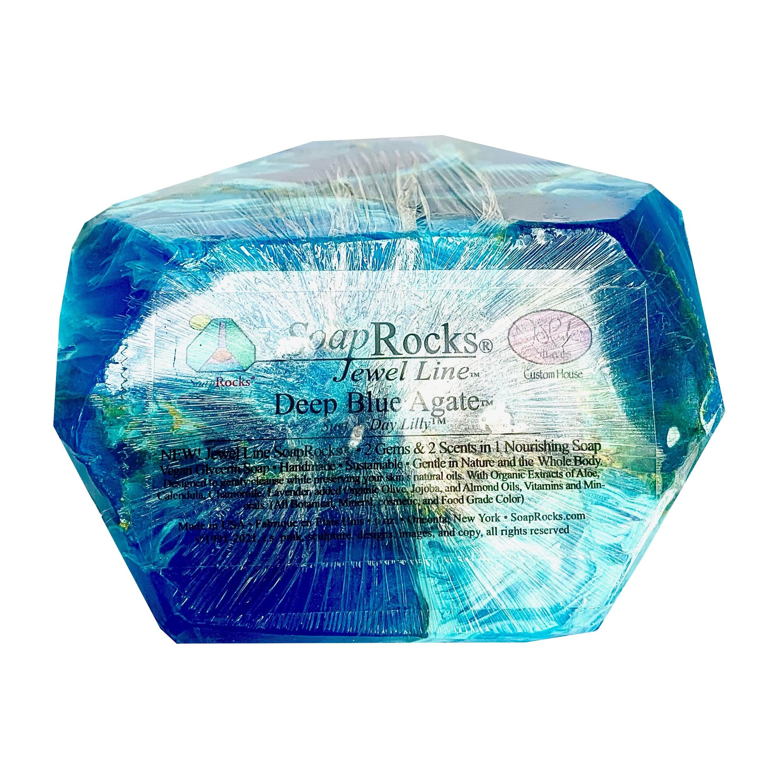 T.S. Pink SoapRocks 6 oz Jewel Collection Deep Blue Agate-T.S. Pink SoapRocks-Oak Manor Fragrances