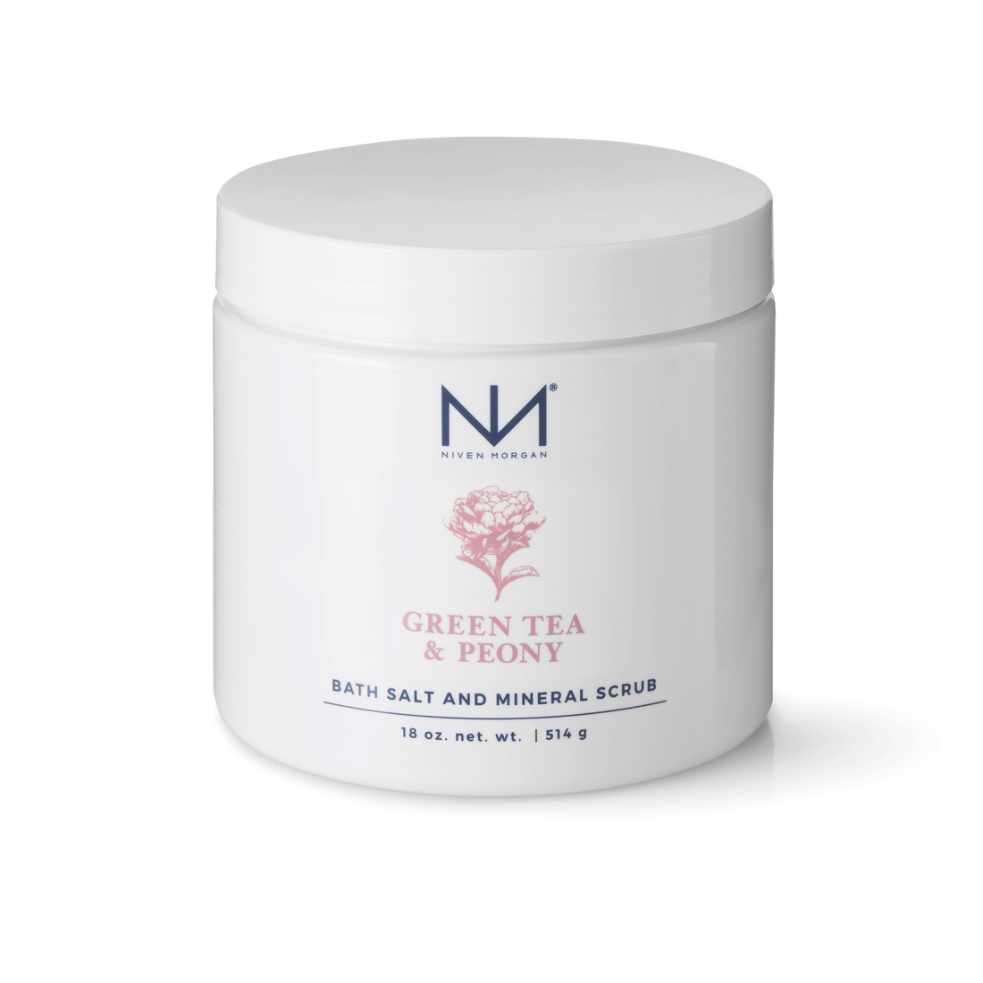 Niven Morgan Green Tea and Peony Bath Salt and Mineral Scrub 18 oz-Niven Morgan-Oak Manor Fragrances