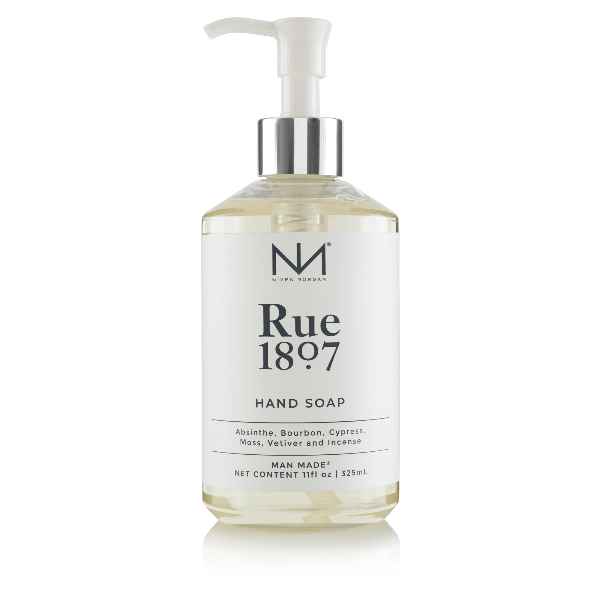 Niven Morgan Rue 1807 Black Cypress Hand Soap 11 oz-Niven Morgan-Oak Manor Fragrances