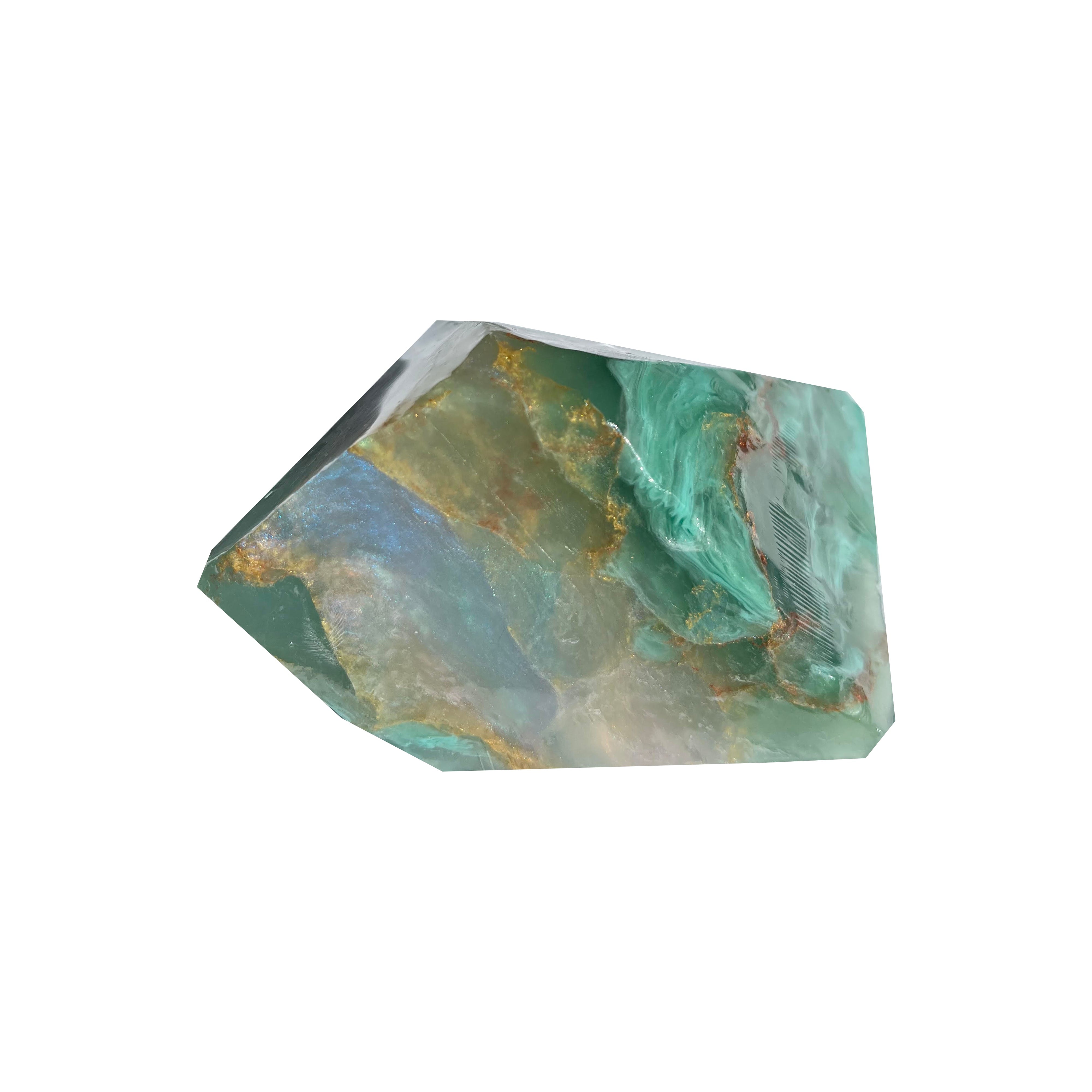 T.S. Pink SoapRocks 6 oz Jewel Collection White Opal In Jade-T.S. Pink SoapRocks-Oak Manor Fragrances