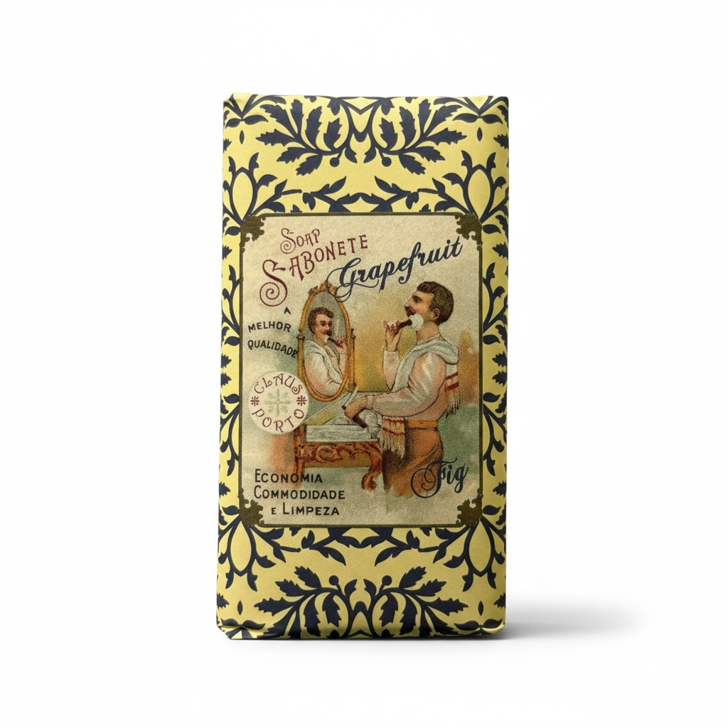 Claus Porto Barbear Grapefruit Wax Sealed Soap Bar 150 g (5.3 oz)-Claus Porto-Oak Manor Fragrances