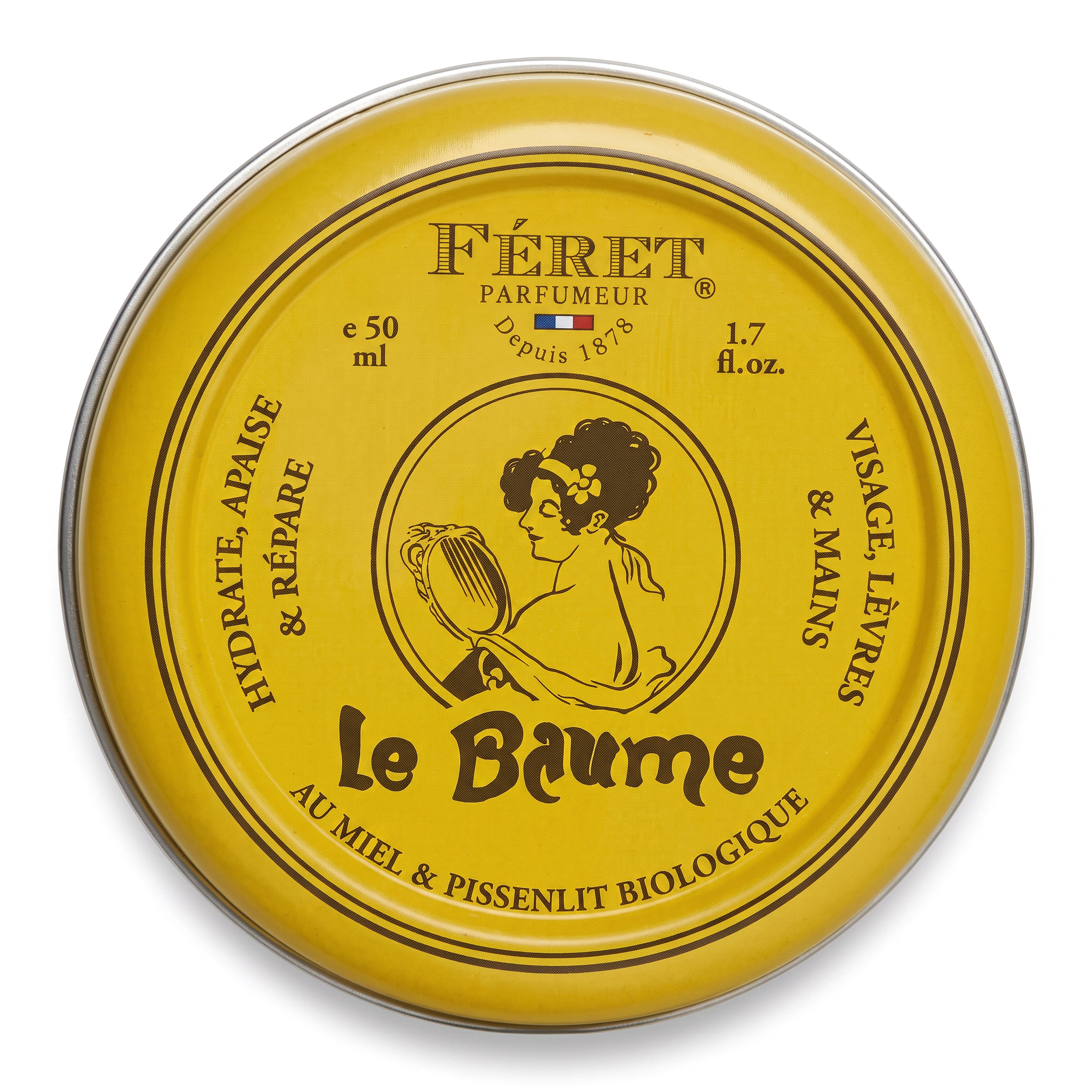 Feret Parfumeur Le Baume Original Rose All-In-One Balm 15 ml or 50 ml Tin-Feret Parfumeur-Oak Manor Fragrances