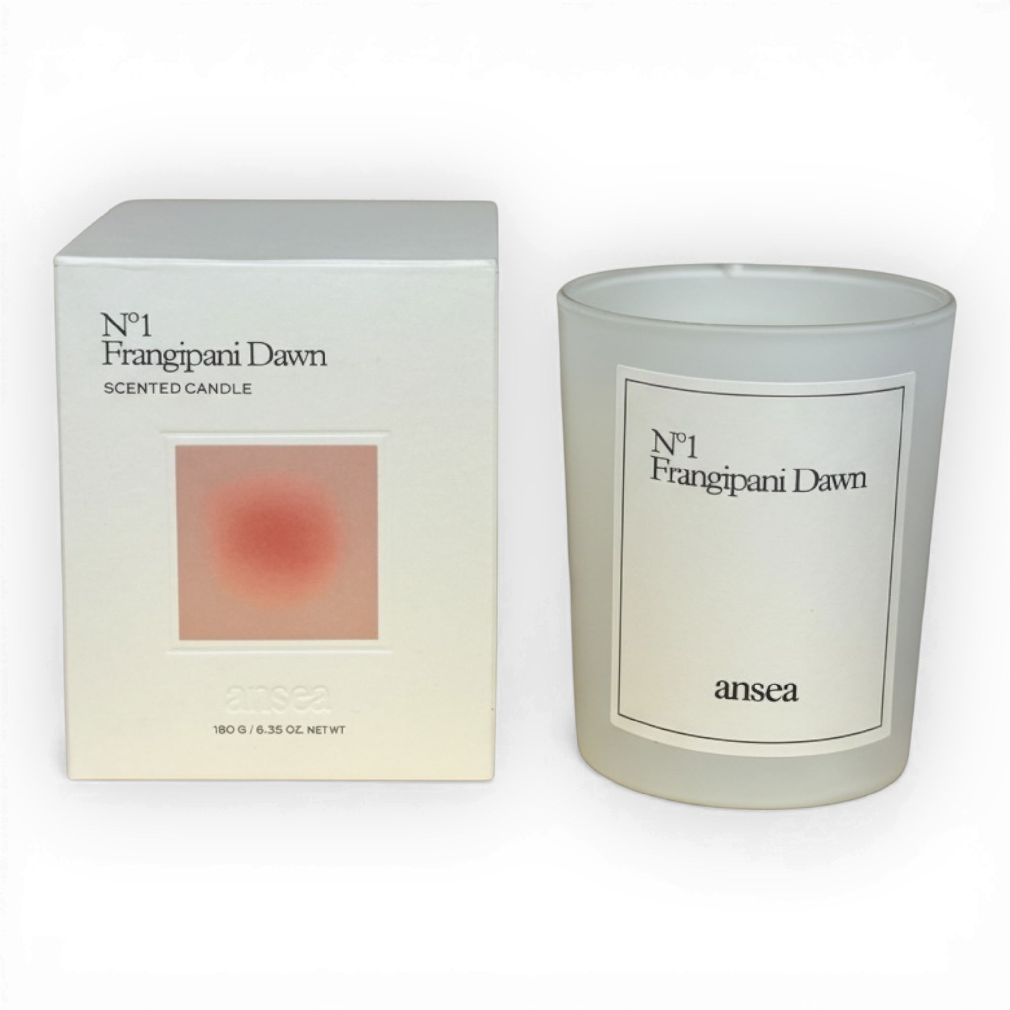 Ansea Frangipani Dawn Boxed Candle 180 g-Ansea Frangipani Dawn-Oak Manor Fragrances