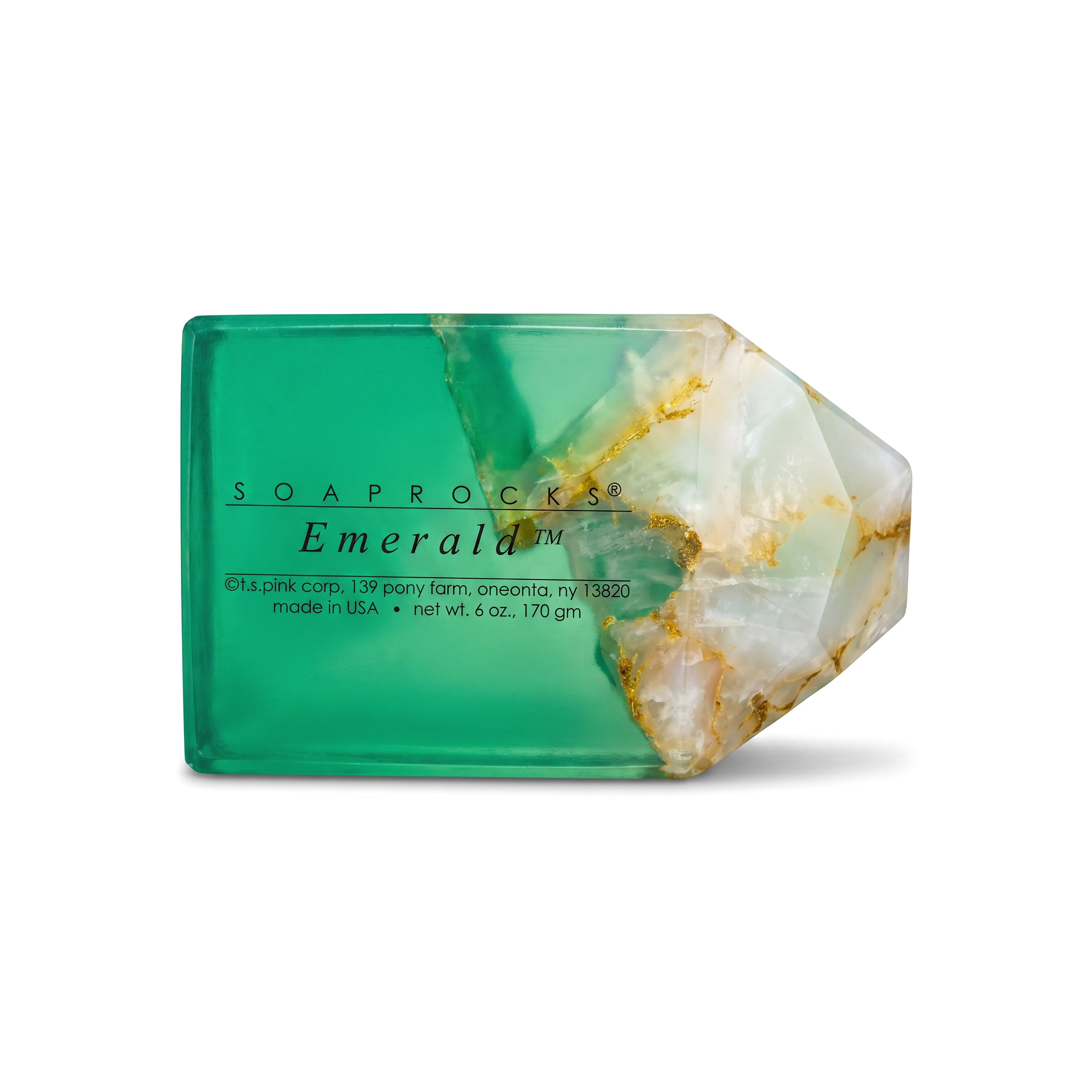 T.S. Pink SoapRocks 6 oz May Birthstone Emerald-T.S. Pink SoapRocks-Oak Manor Fragrances