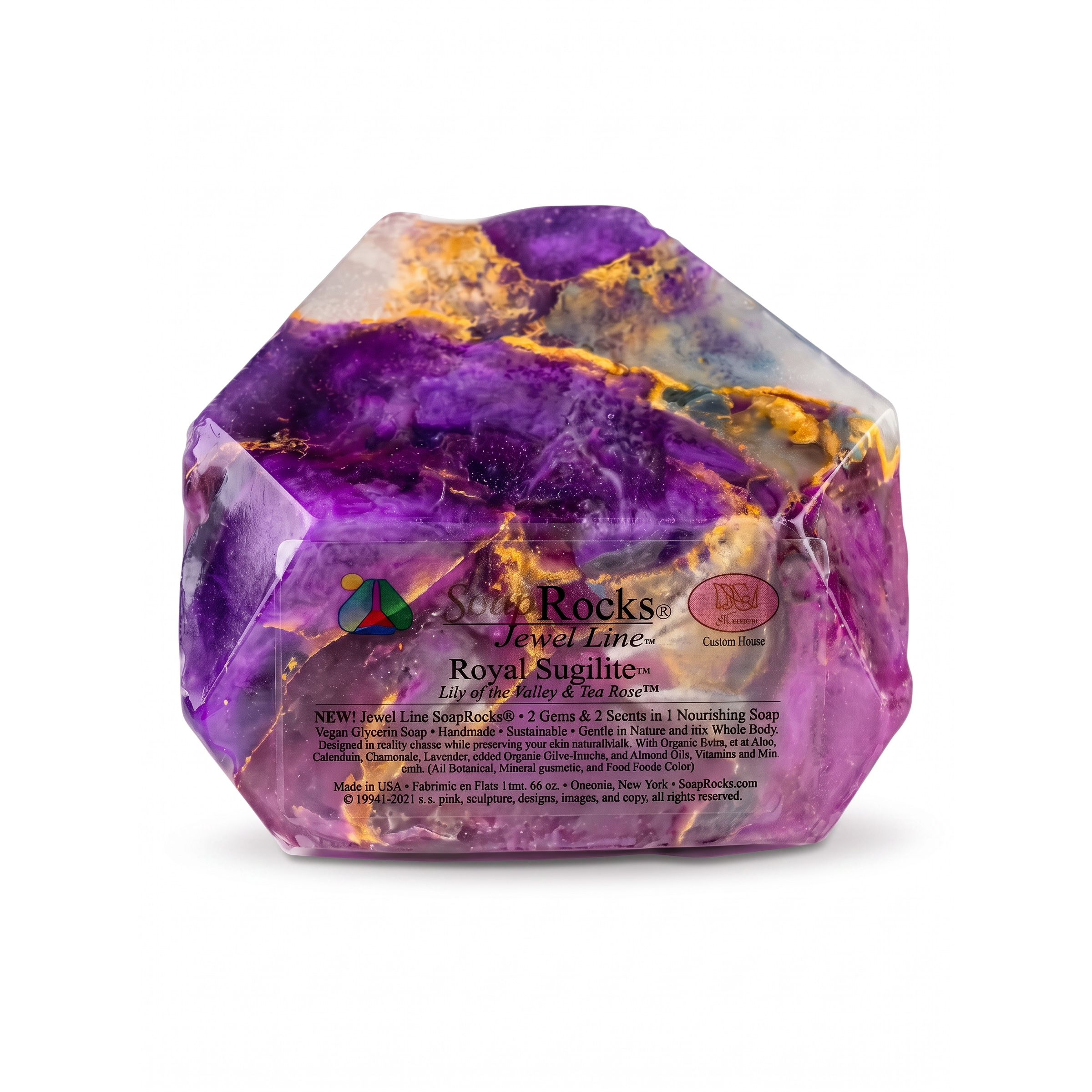 T.S. Pink SoapRocks 6 oz Jewel Collection Royal Sugilite-T.S. Pink SoapRocks-Oak Manor Fragrances