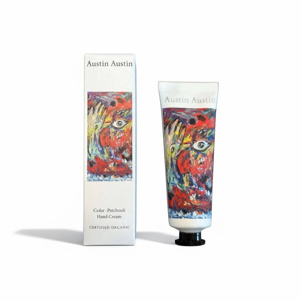 Austin Austin Organic Cedar and Patchouli Hand Cream 50 ml-Austin Austin-Oak Manor Fragrances