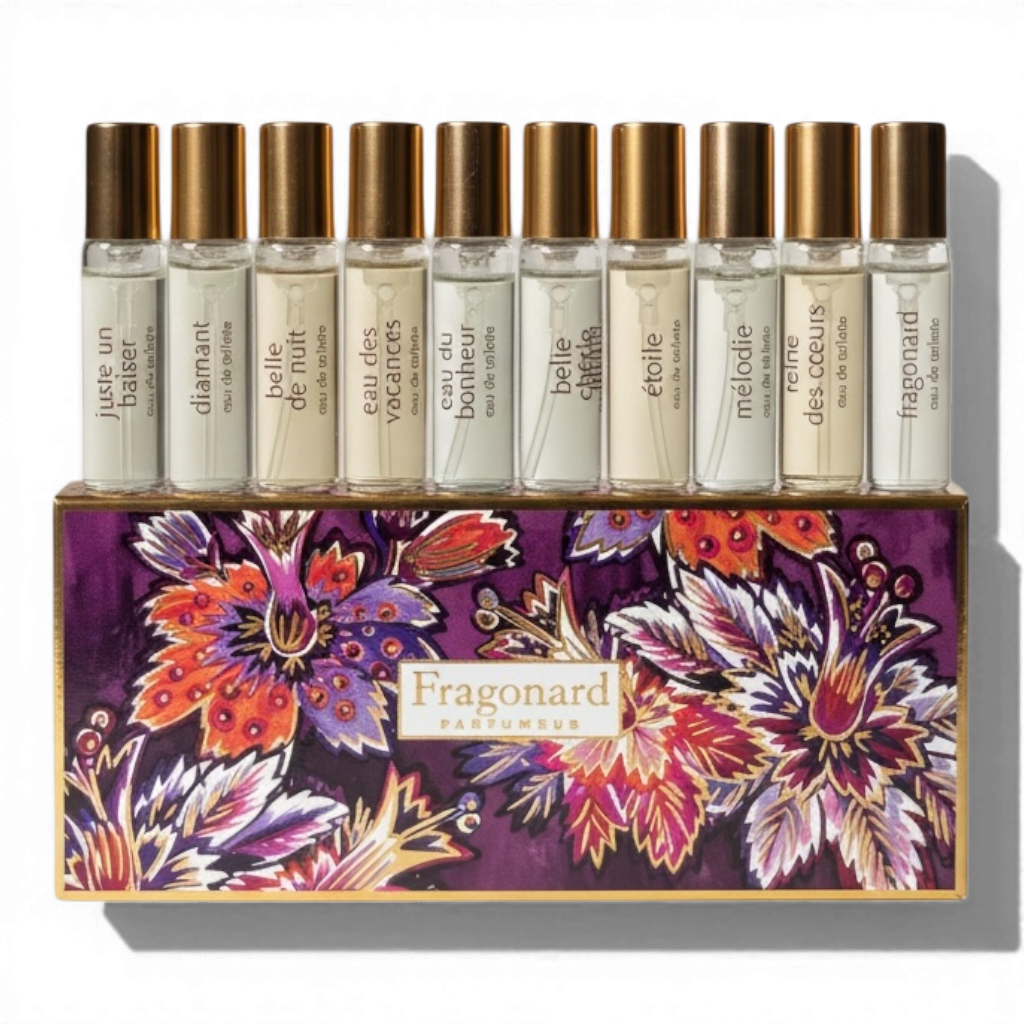 Fragonard Women's Collection Discovery Gift Set 10 x 4 ml-Fragonard Parfumeur-Oak Manor Fragrances