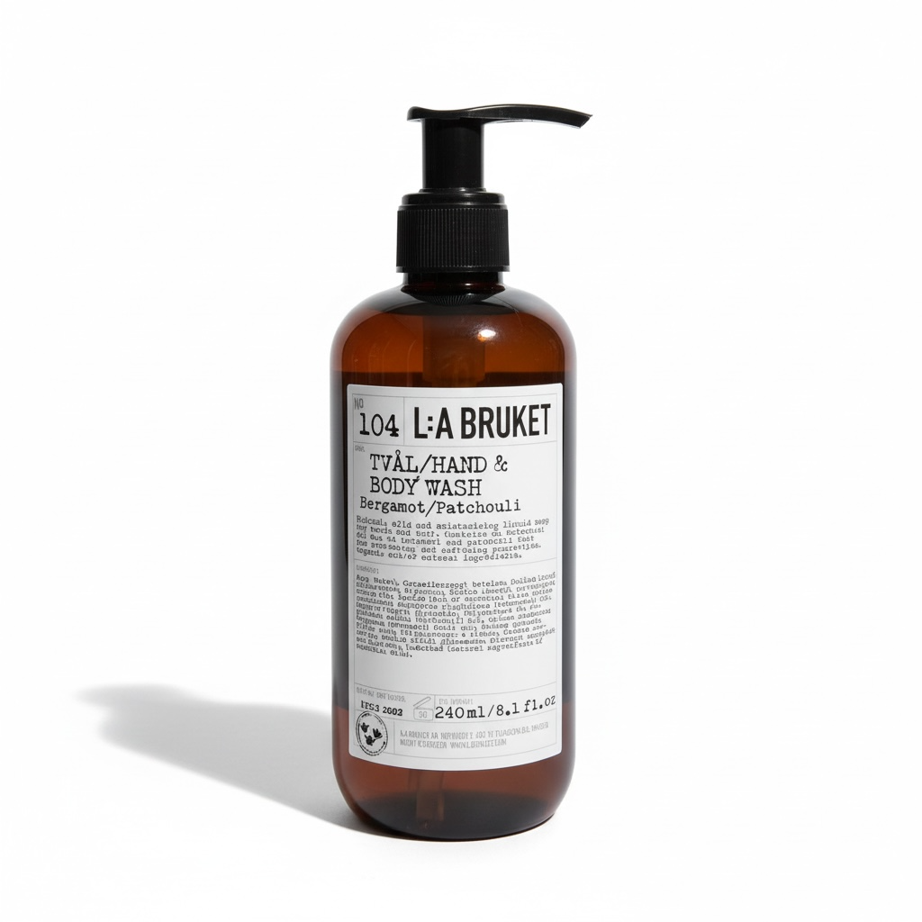 L:A Bruket No. 104 Bergamot Patchouili Hand and Body Wash 240 or 450 ml-L:A Bruket-Oak Manor Fragrances