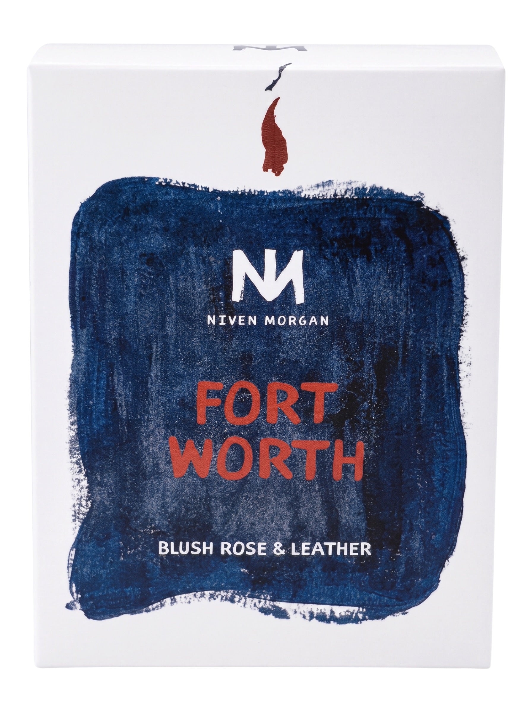 Niven Morgan Fort Worth Blush Rose and Leather Candle 11 oz