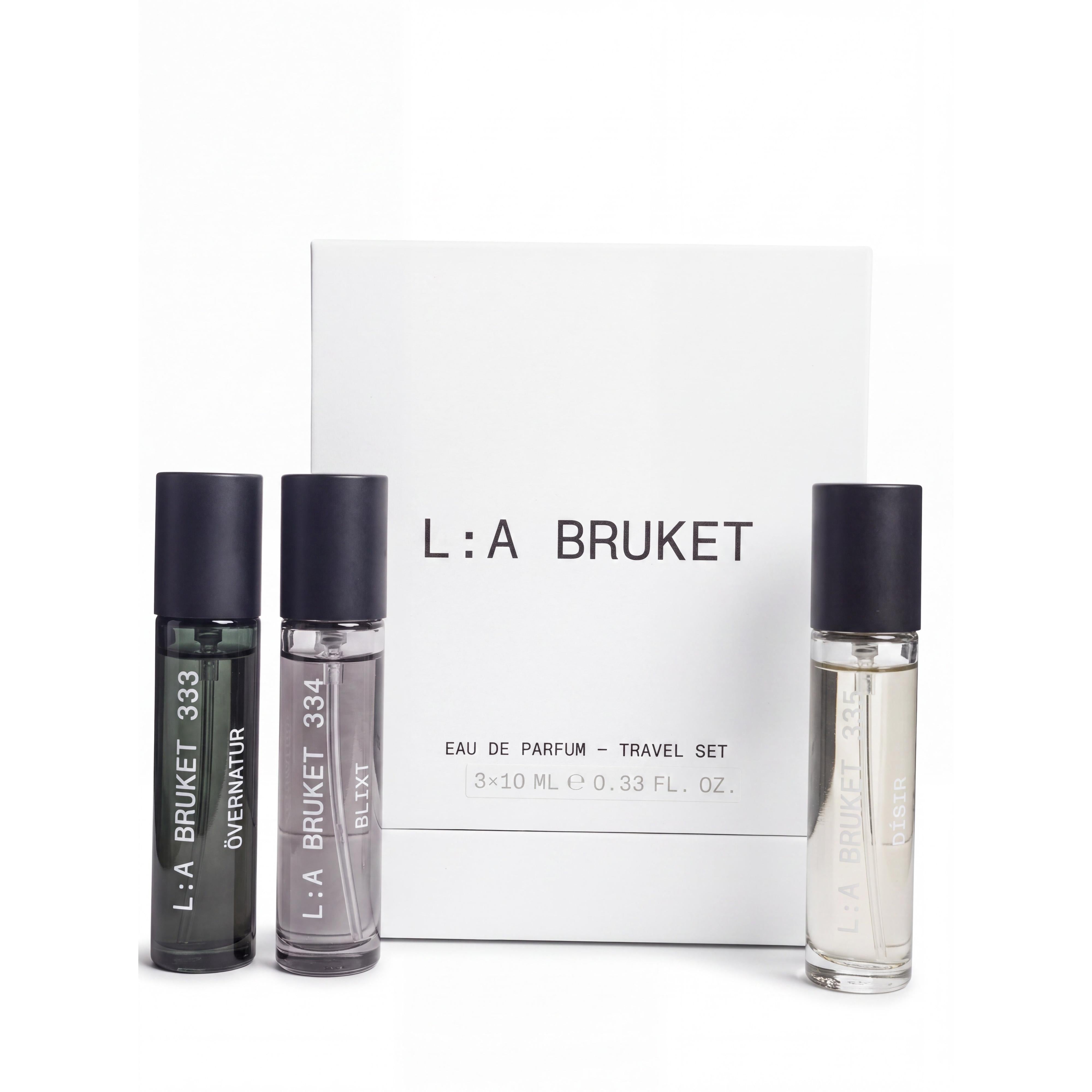L:A Bruket Eau de Parfum Collection Travel Set 3x10 ml-L:A Bruket-Oak Manor Fragrances