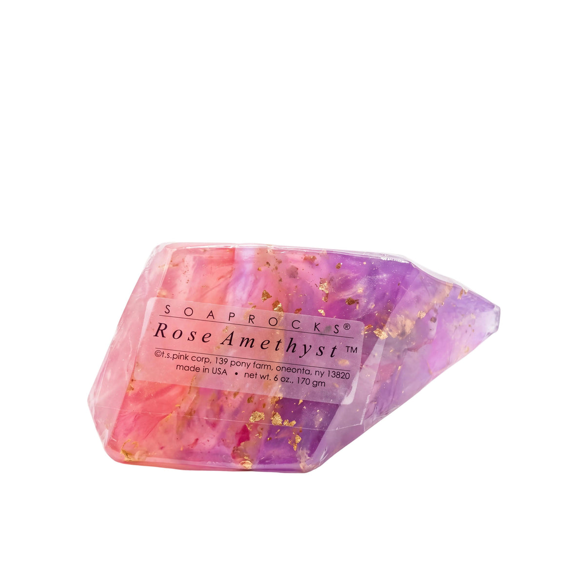 T.S. Pink SoapRocks 6 oz Rose Amethyst-T.S. Pink SoapRocks-Oak Manor Fragrances