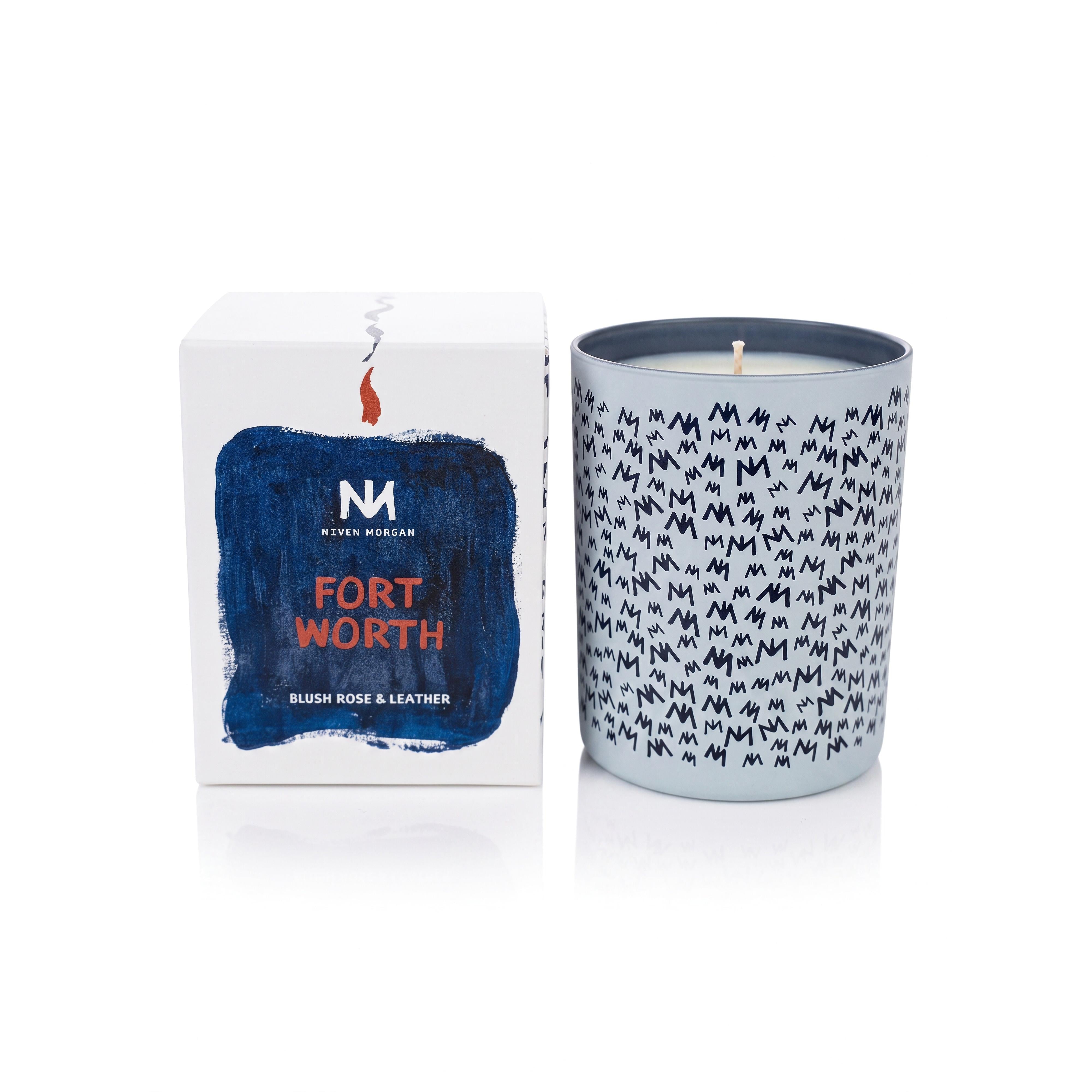 Niven Morgan Fort Worth Blush Rose and Leather Candle 11 oz-Niven Morgan-Oak Manor Fragrances