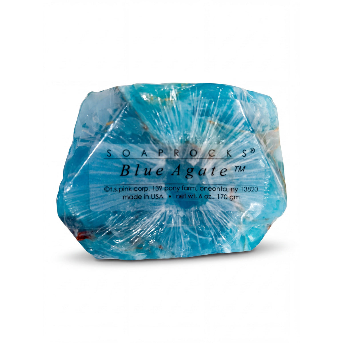 T.S. Pink SoapRocks 6 oz Blue Agate-T.S. Pink SoapRocks-Oak Manor Fragrances