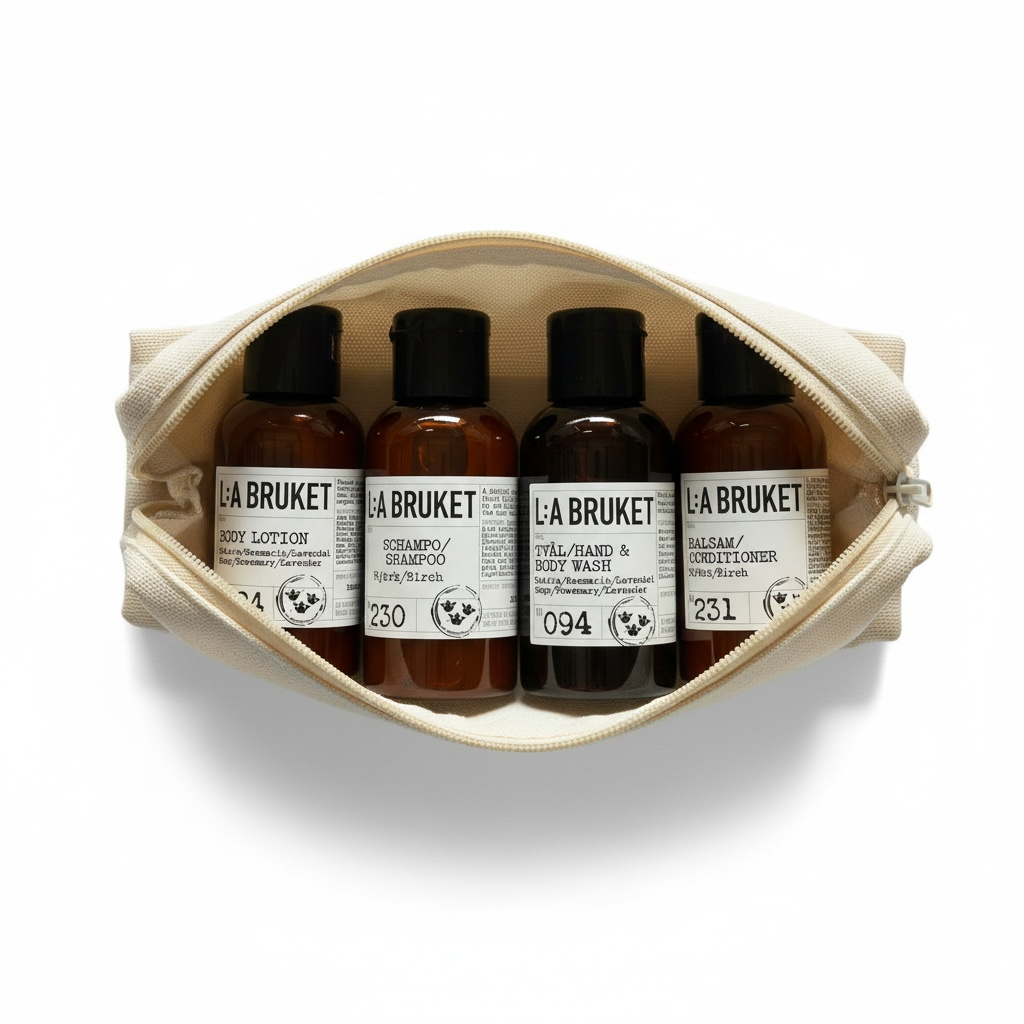 L:A Bruket Discovery Kit - Birch Shampoo & Conditioners 55 ml, Sage Rosemary Lavender Hand Wash and Body Lotions 55 ml-L:A Bruket-Oak Manor Fragrances