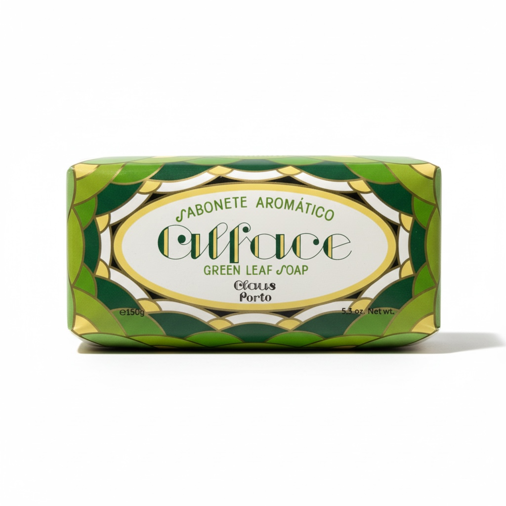 Claus Porto Alface Green Leaf Soap Bar 150 g (5.3 oz)-Claus Porto-Oak Manor Fragrances