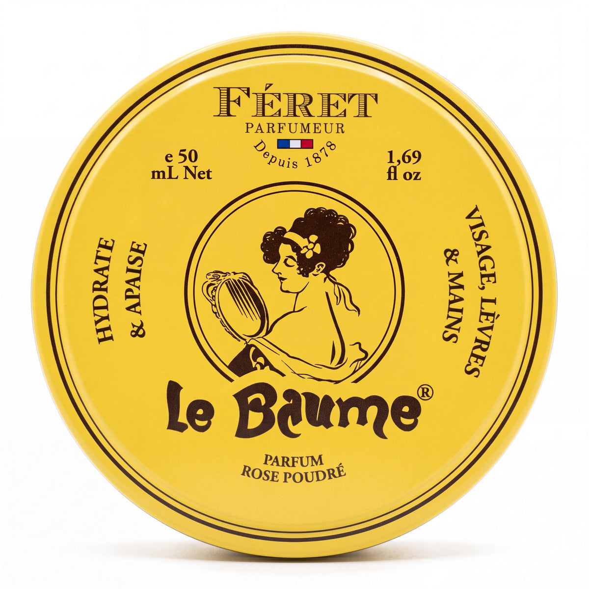 Feret Parfumeur Le Baume Original Rose All-In-One Balm 15 ml or 50 ml Tin-Feret Parfumeur-Oak Manor Fragrances