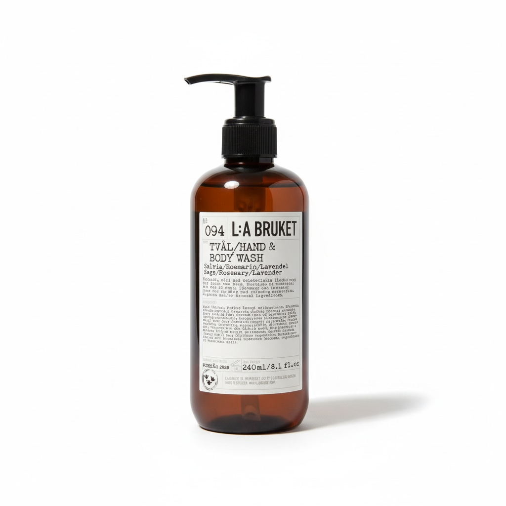 L:A Bruket No. 094 Sage Rosemary Lavender Hand and Body Wash 240 or 450 ml-L:A Bruket-Oak Manor Fragrances