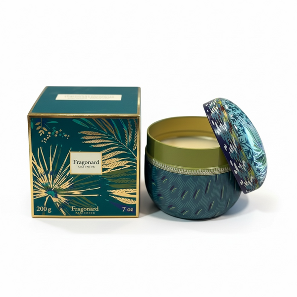 Fragonard Coriandre Lemongrass (Coriander and Lemongrass) Tin Candle 200g-Fragonard Parfumeur-Oak Manor Fragrances