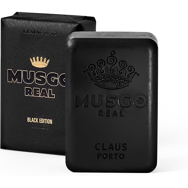 Claus Porto Musgo Real Black Edition Men's Body Soap 160 g (5.6 oz)-Claus Porto-Oak Manor Fragrances