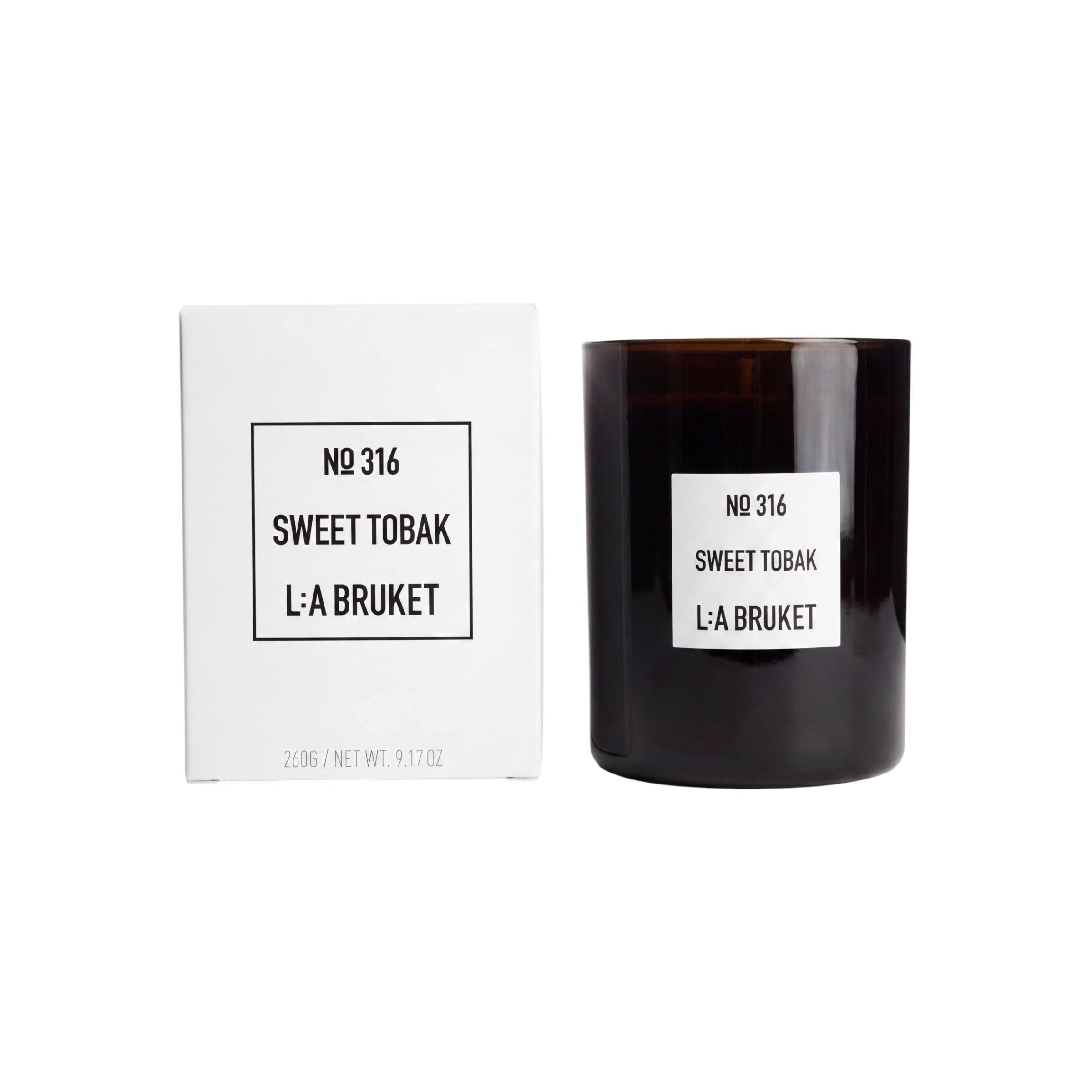 L:A Bruket No. 316 Sweet Tobak Candle 260g-L:A Bruket-Oak Manor Fragrances
