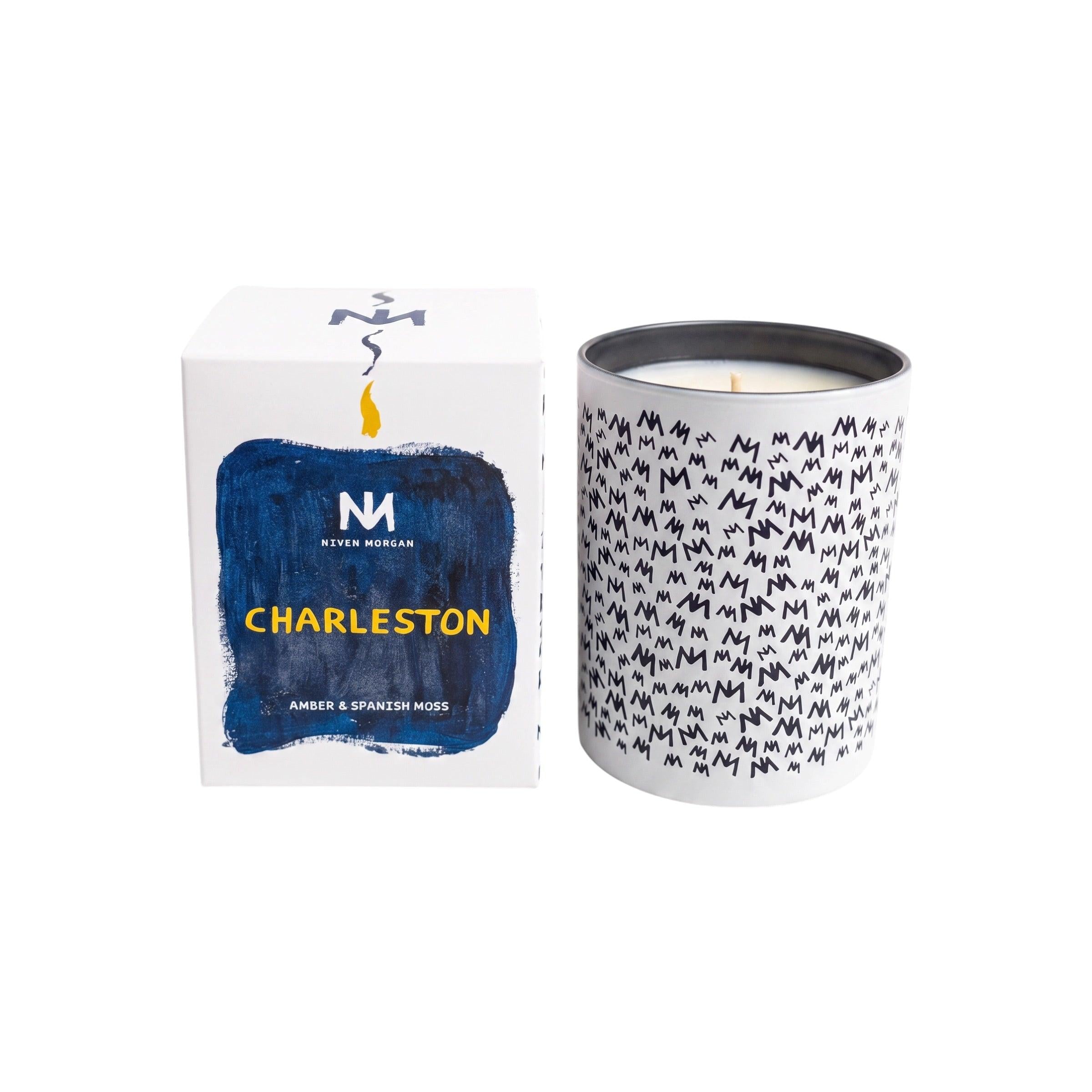 Niven Morgan Charleston Amber and Spanish Moss Candle 11 oz-Niven Morgan-Oak Manor Fragrances