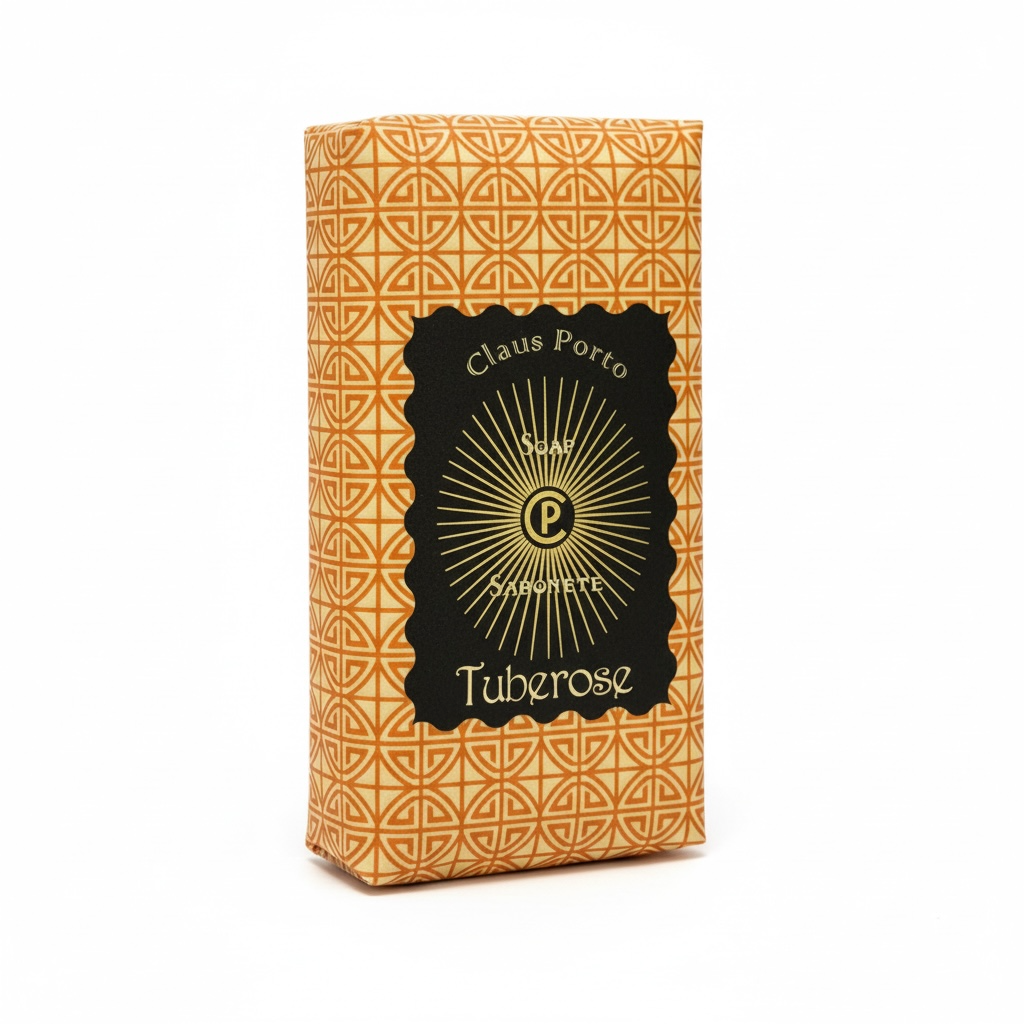 Claus Porto Black Sunburst Tuberose Wax Sealed Soap Bar 150 g (5.3 oz)-Claus Porto-Oak Manor Fragrances