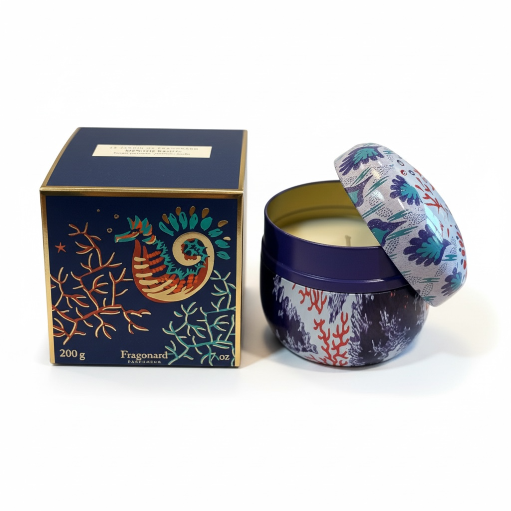 Fragonard Menthe Basilic (Basil Mint) Candle 200g-Fragonard Parfumeur-Oak Manor Fragrances