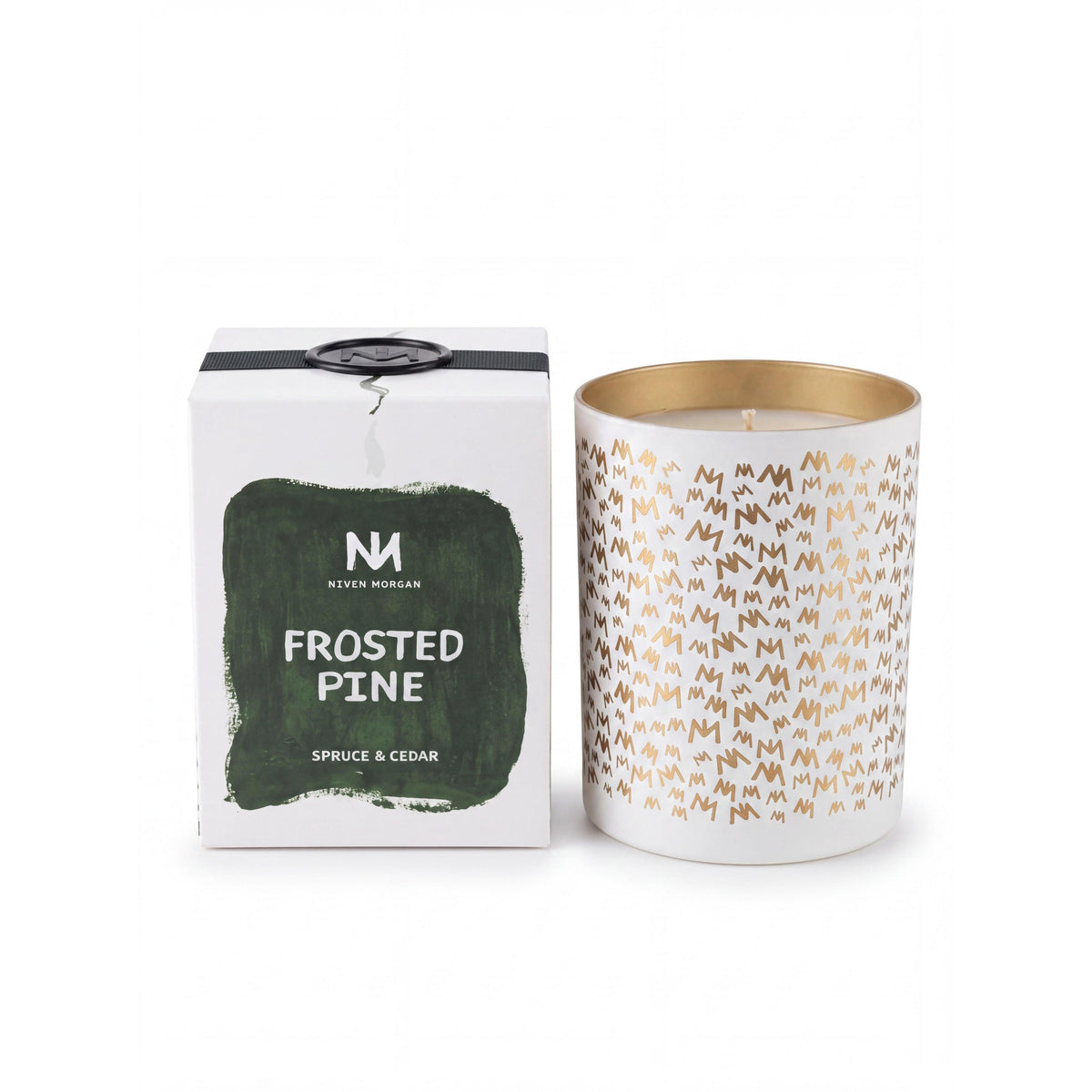 Niven Morgan Holiday Frosted Pine Candle-Niven Morgan-Oak Manor Fragrances