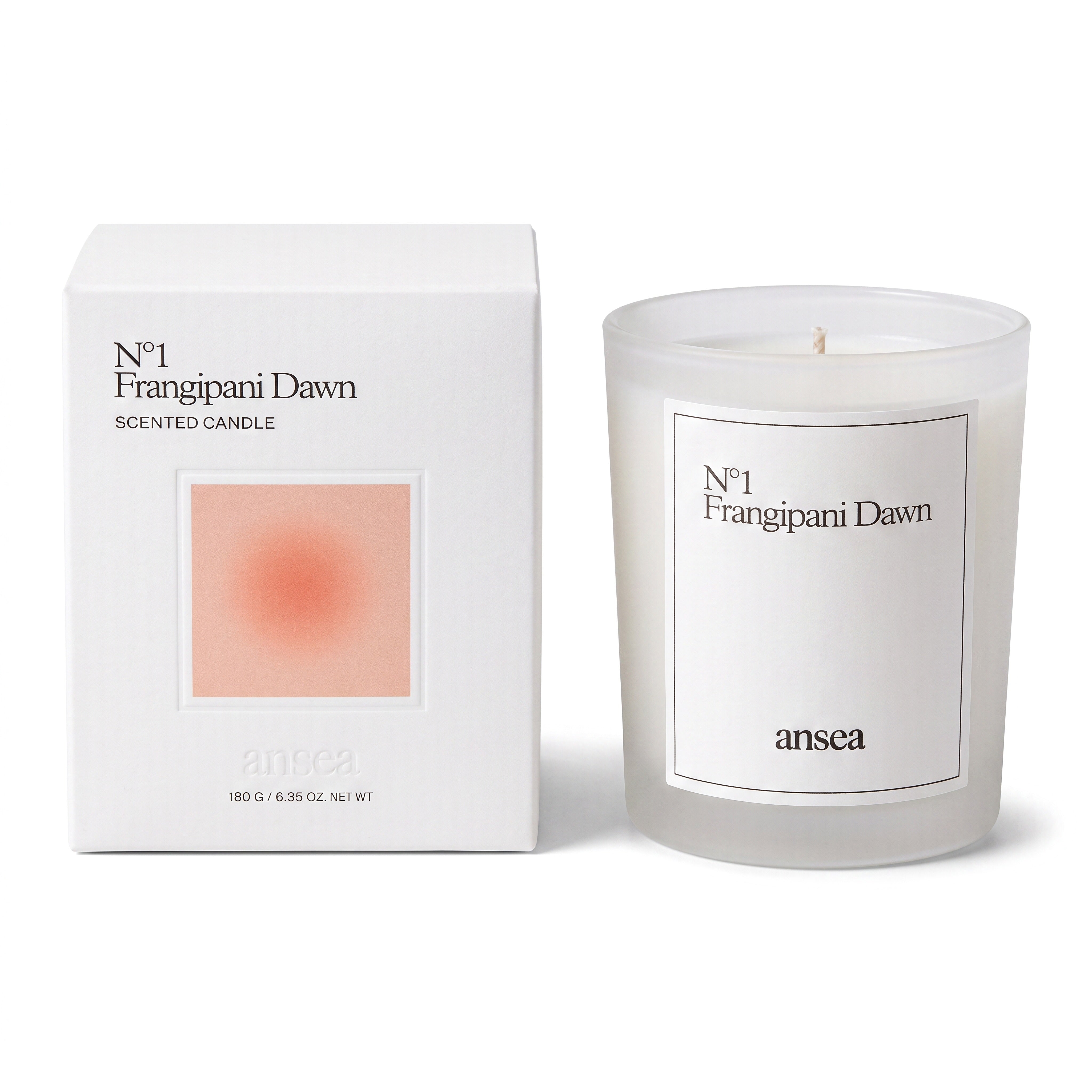 Ansea Frangipani Dawn Boxed Candle 180 g-Ansea Frangipani Dawn-Oak Manor Fragrances