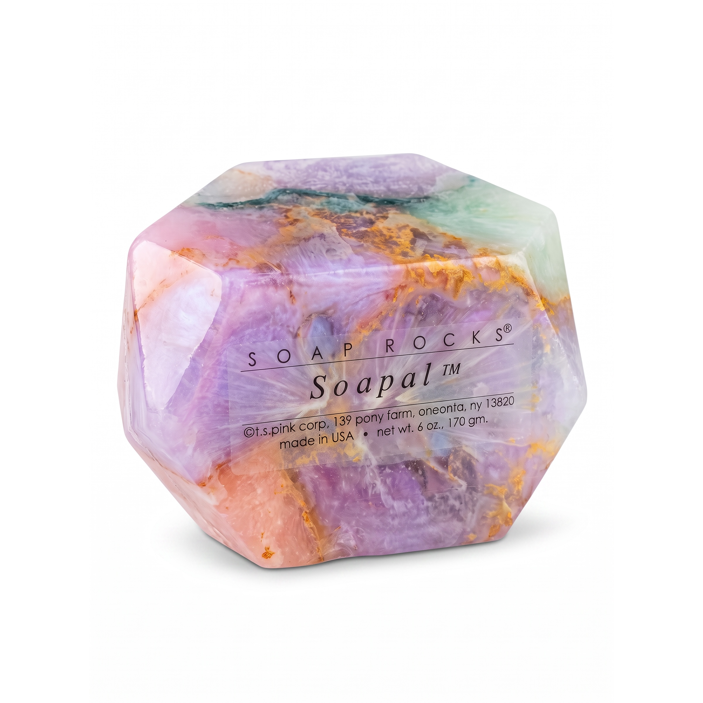 T.S. Pink SoapRocks 6 oz Soapal-T.S. Pink SoapRocks-Oak Manor Fragrances