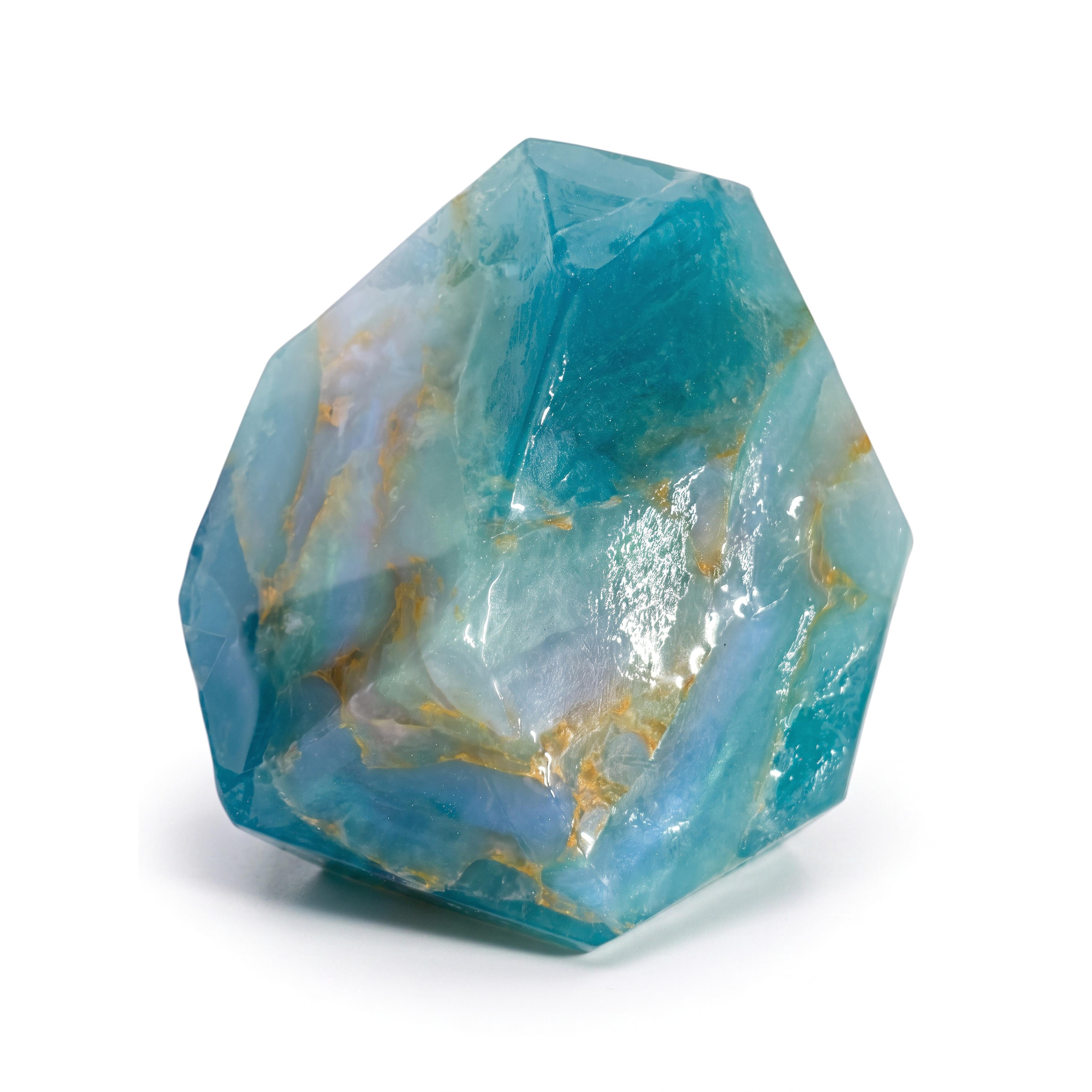 T.S. Pink SoapRocks 6 oz Jewel Collection White Opal in Blue Diamond-T.S. Pink SoapRocks-Oak Manor Fragrances